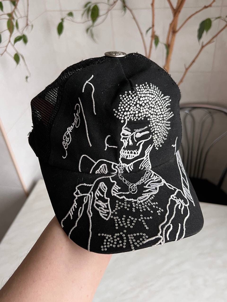 Ed Hardy × Vintage Vintage Y2K Ed Hardy Cristian Audigier Streetwear Hat Cap Size ONE SIZE - 12 Thumbnail