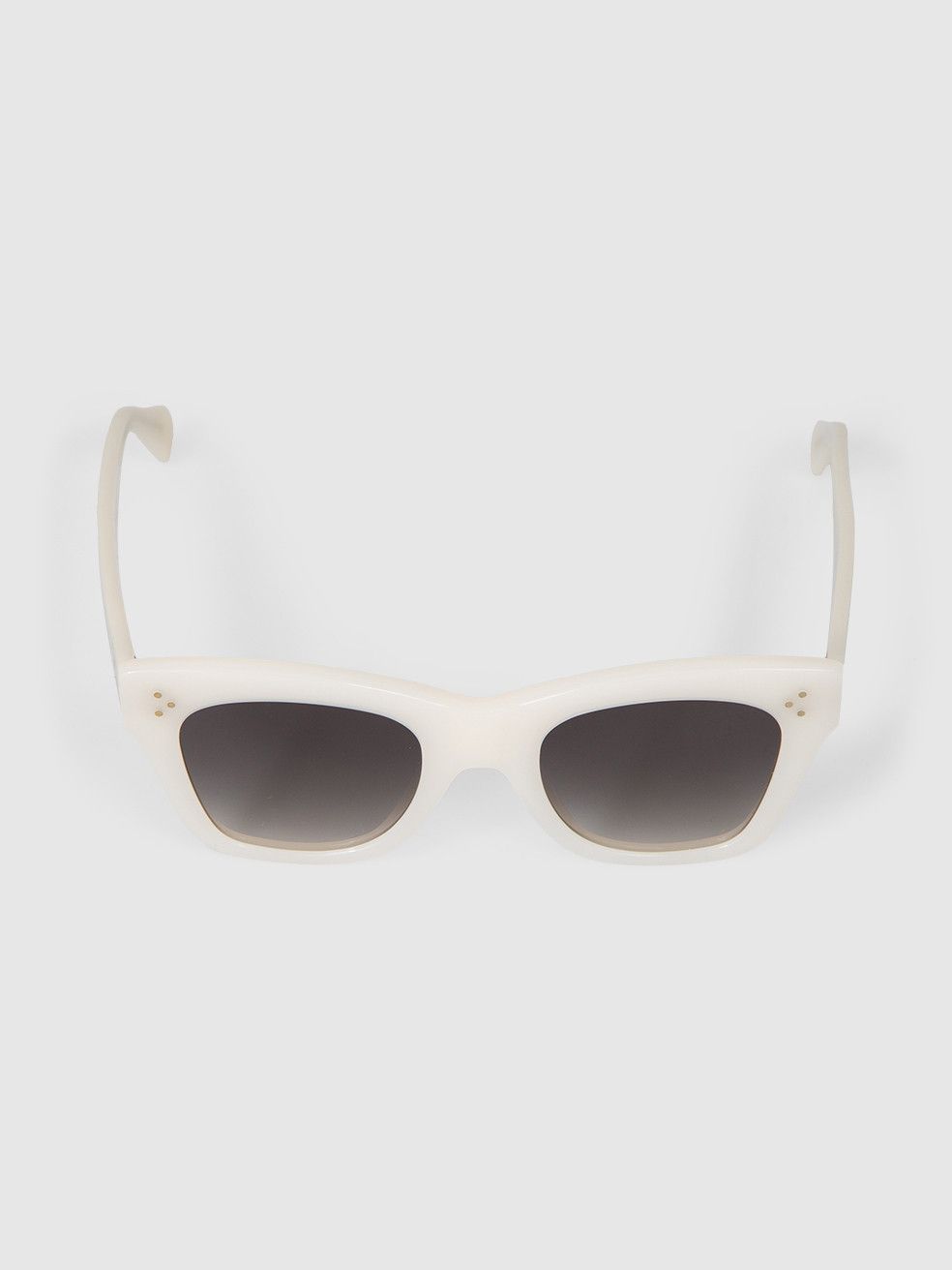 Celine White Oversized Gradient Sunglasses Size ONE SIZE - 1 Thumbnail