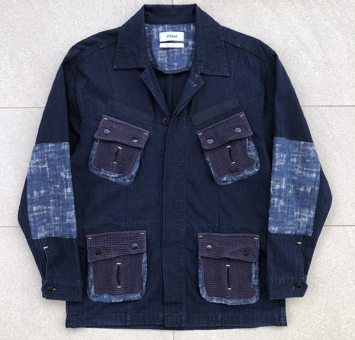 Elhaus Japanese Elhaus Coverall Kendogi Indigo Patchwork Jacket Size US L / EU 52-54 / 3 - 12 Thumbnail