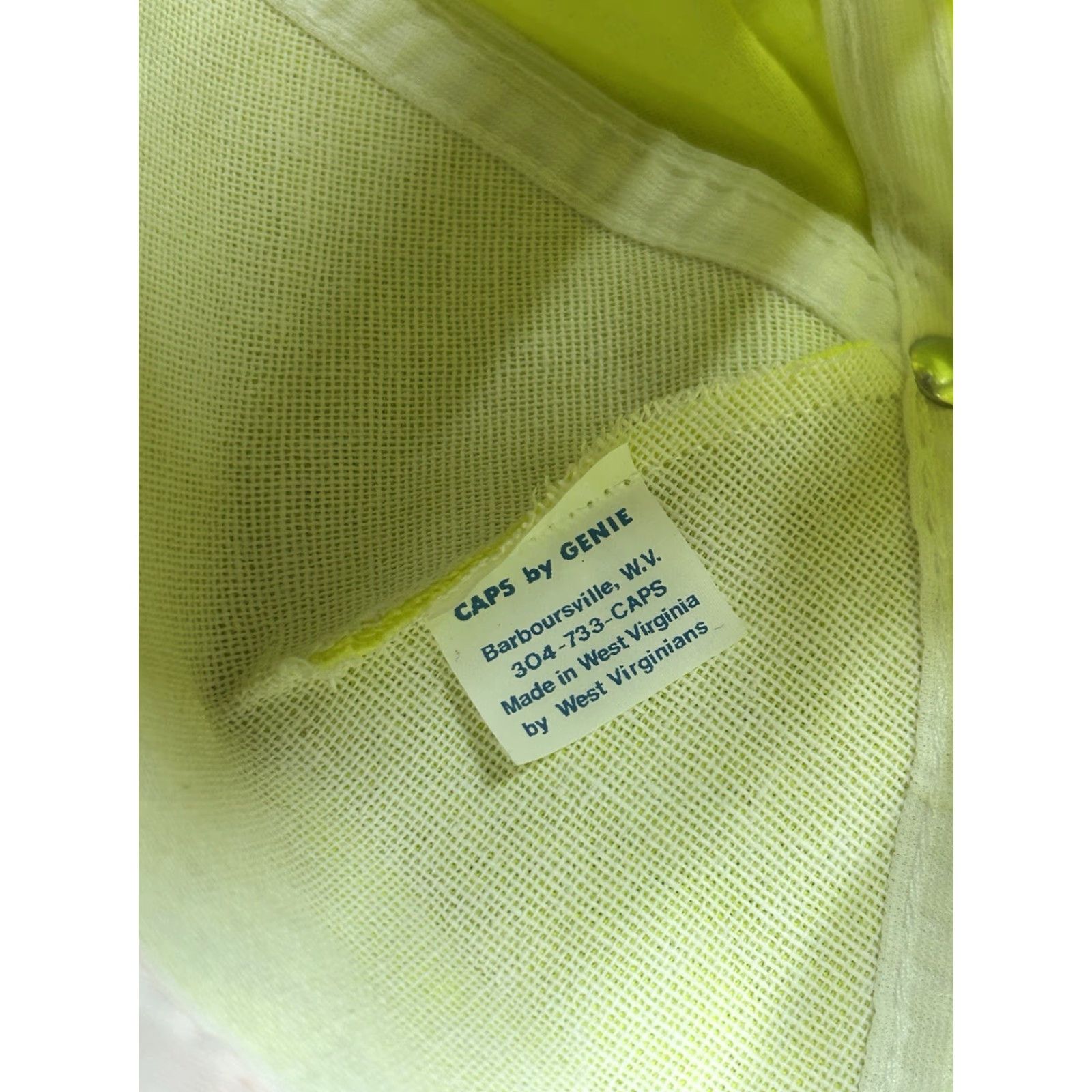 Vintage VINTAGE SnapBack hat cap hydro mechanical supply Michigan hi vis made in USA Mens Adjustable Yellow USA Snapback Size ONE SIZE - 7 Thumbnail