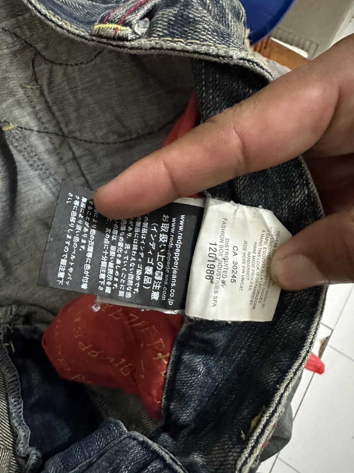 Vintage VTG Distress Red Pepper Japan & Co Jeans Size US 31 - 20 Thumbnail