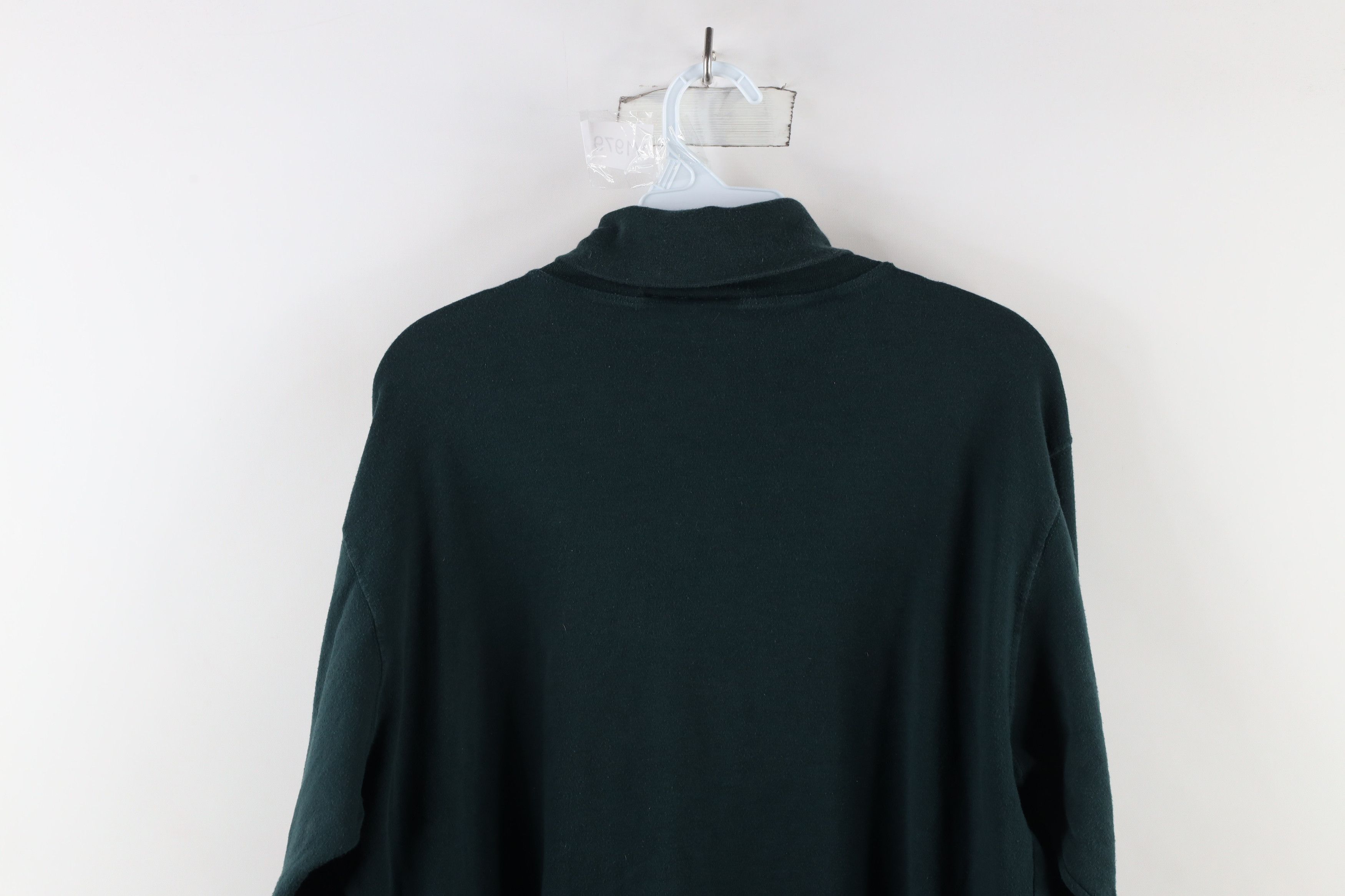 Vintage Vintage 90s Streetwear Long Sleeve Turtleneck T-Shirt Green Size US M / EU 48-50 / 2 - 7 Thumbnail