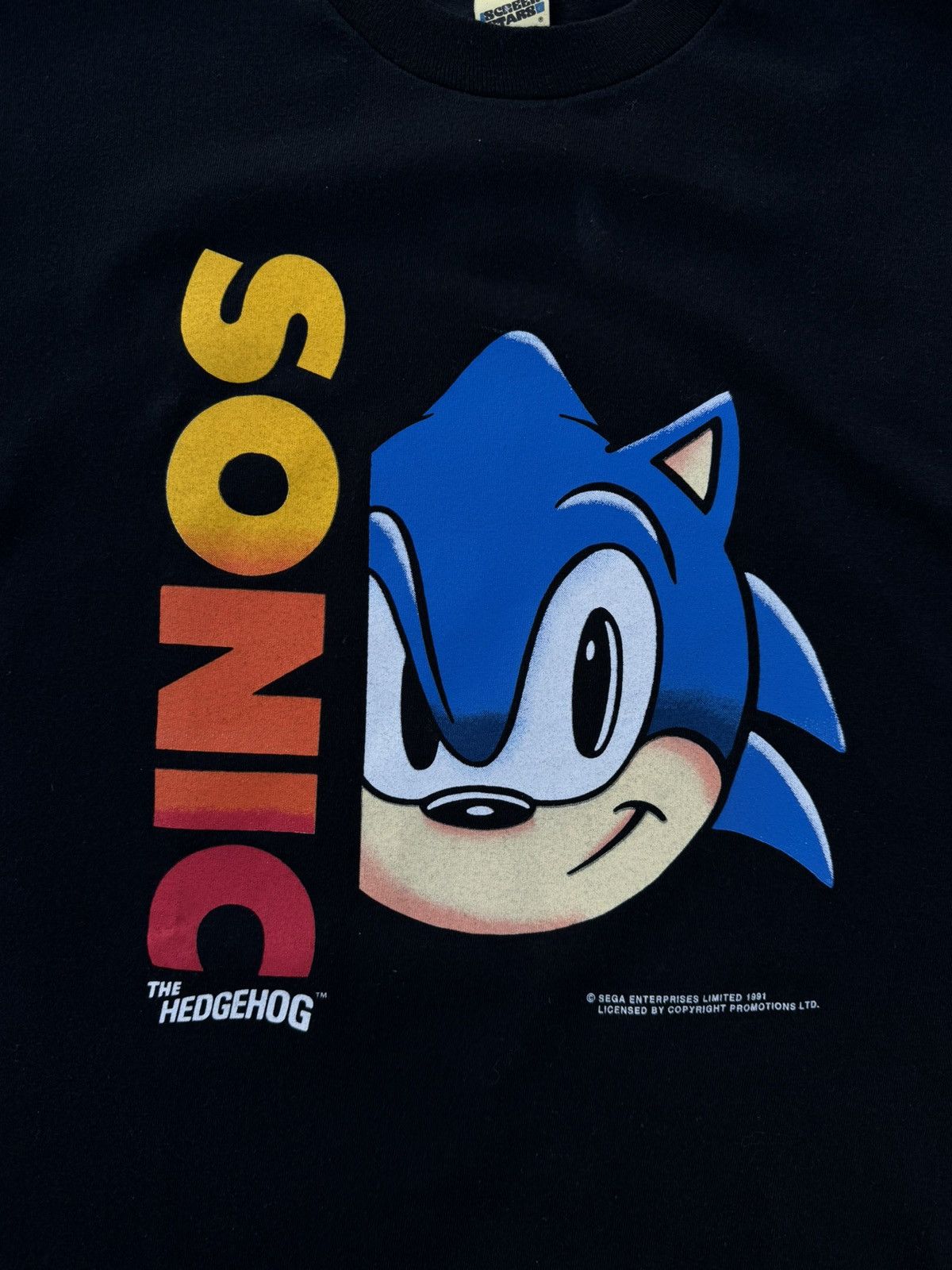 Nintendo 1991 Vintage Sonic The Hedgehog Sega Tees XL Single Stitch Size US XL / EU 56 / 4 - 8 Thumbnail
