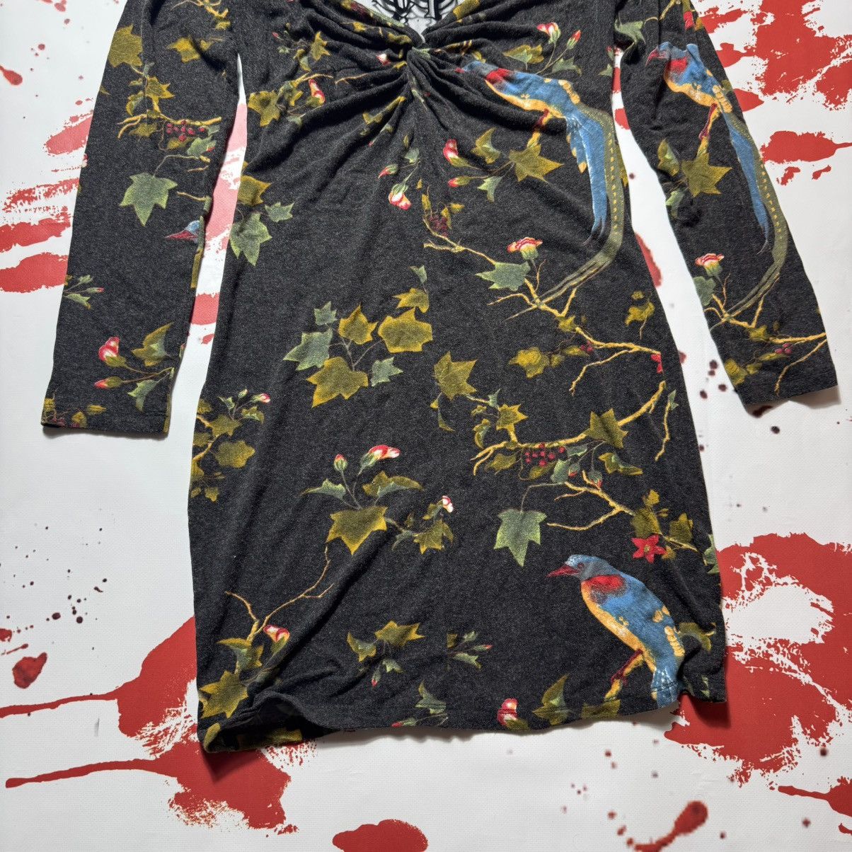 Roberto Cavalli vintage roberto cavalli folwers dress just cvalli big logo Size L / US 10 / IT 46 - 3 Thumbnail