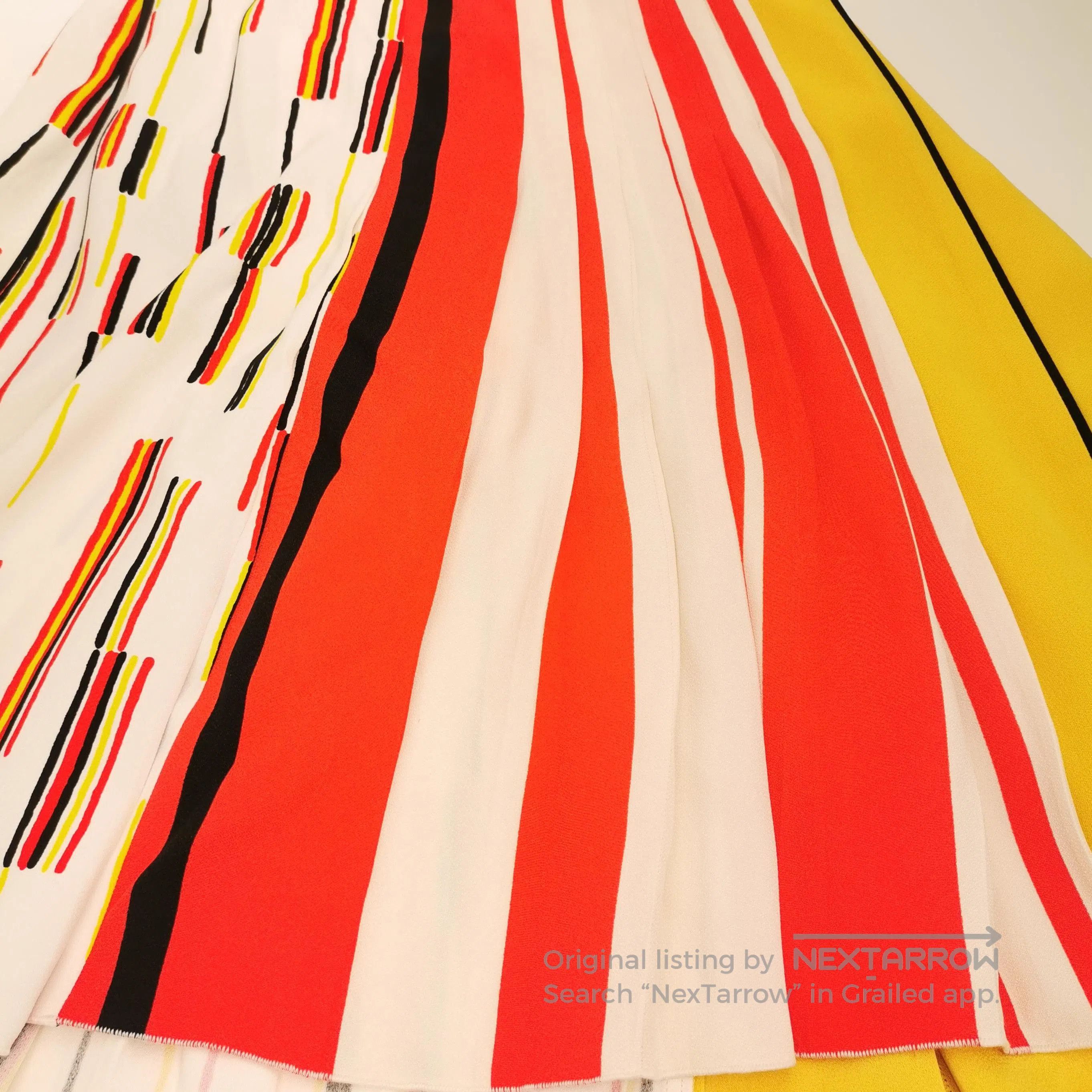Prada Prada Colorful Striped Midi Skirt Size 38 . Size 37" - 2 Thumbnail