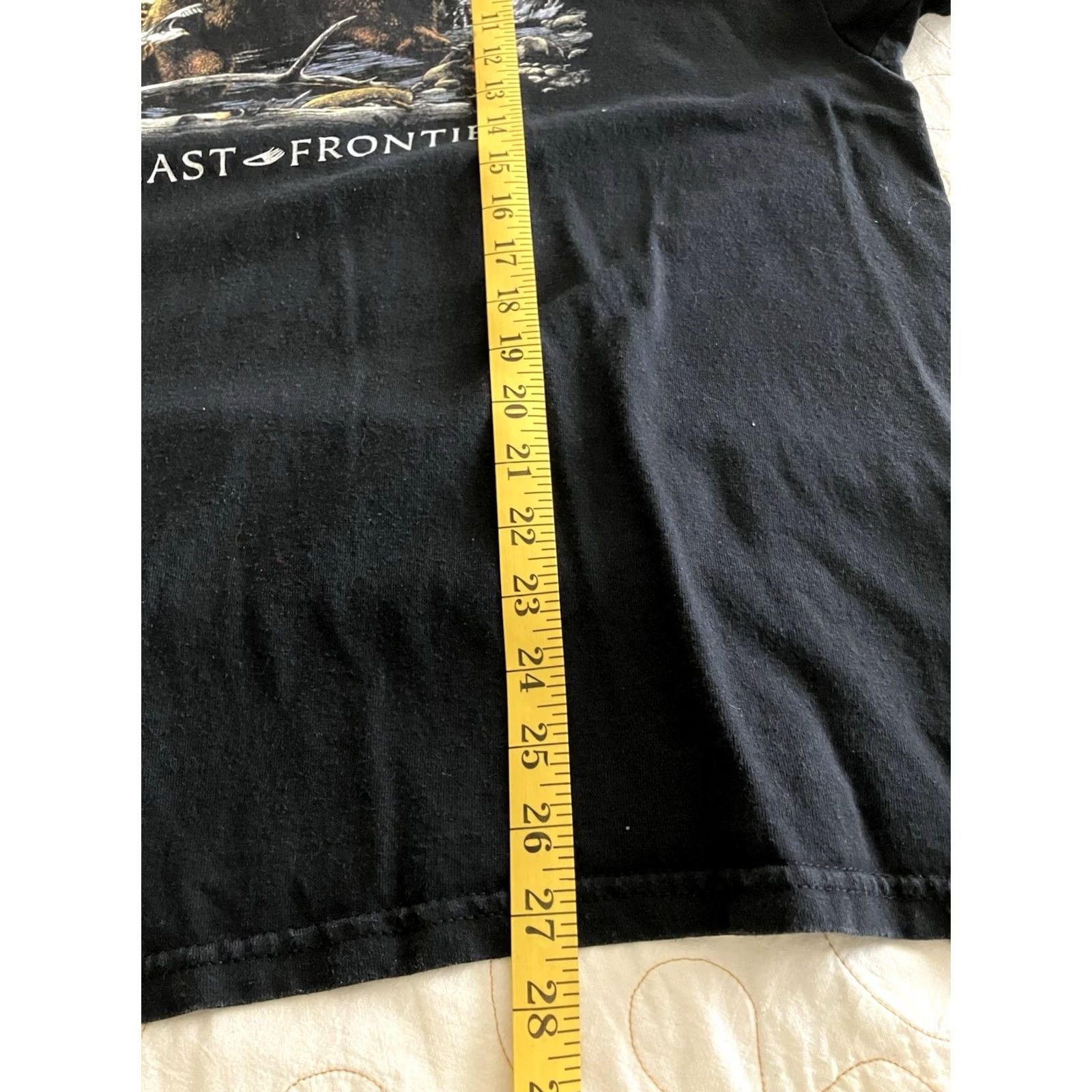 Vintage VINTAGE Alaska The Last Frontier Shirt XL Bear Grizzly Kodiak Birds Scene Mens T-Shirt Black Animals 80s Size US XL / EU 56 / 4 - 6 Thumbnail