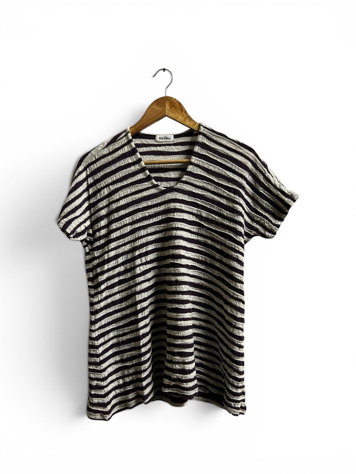 Issey Miyake Plantation Wool Texture Striped Size M / US 6-8 / IT 42-44 - 1 Thumbnail