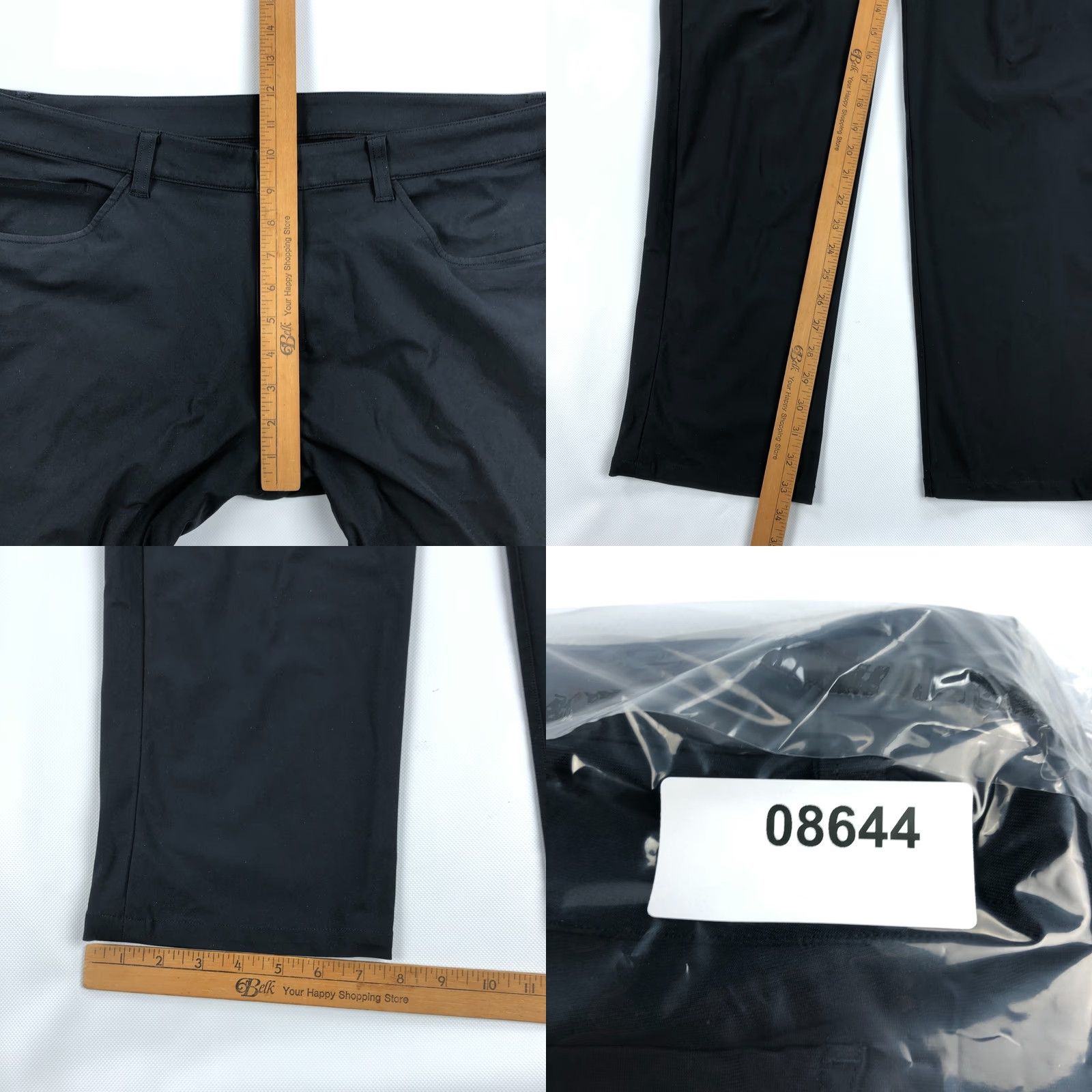 Lululemon Lululemon Pants Mens 36 x33 ABC Classic-Fit 5 Pocket Warpstreme Black City Preppy Chino Pants Mens size 36 33in Black Size US 36 / EU 52 - 8 Thumbnail