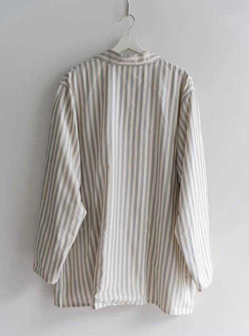 Yohji Yamamoto Yohji Yamamoto 98SS Striped Reversible Silk Jacket Size US M / EU 48-50 / 2 - 4 Thumbnail