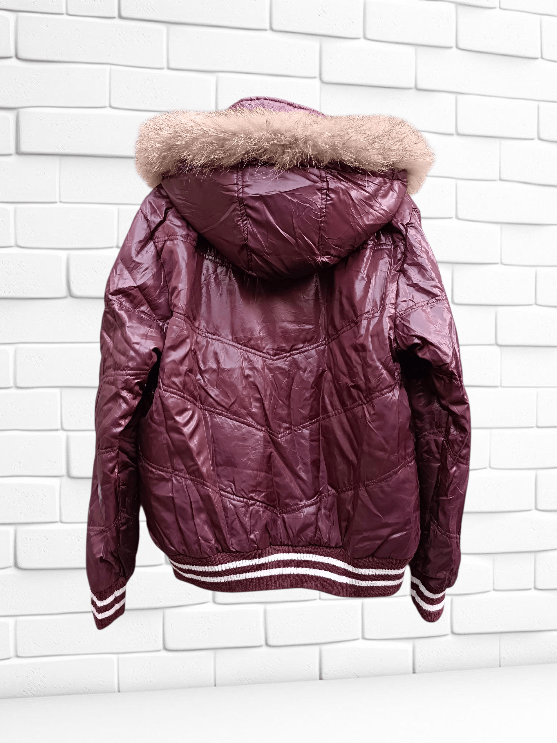 Japanese Brand Nylaus Design Fur Puffer Down Jacket Double Layer Size US L / EU 52-54 / 3 - 5 Thumbnail