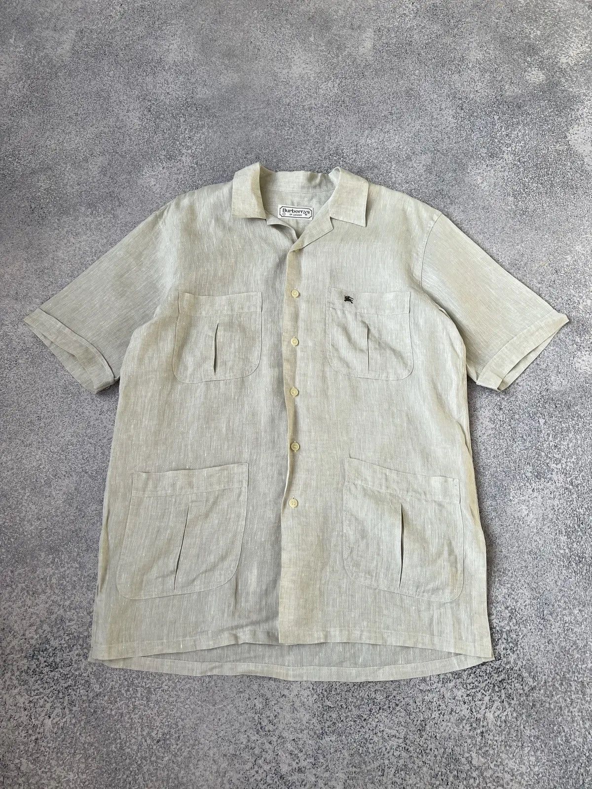 Burberry × Vintage Vintage Burberry Button Up Shirt Size US L / EU 52-54 / 3 - 1 Thumbnail