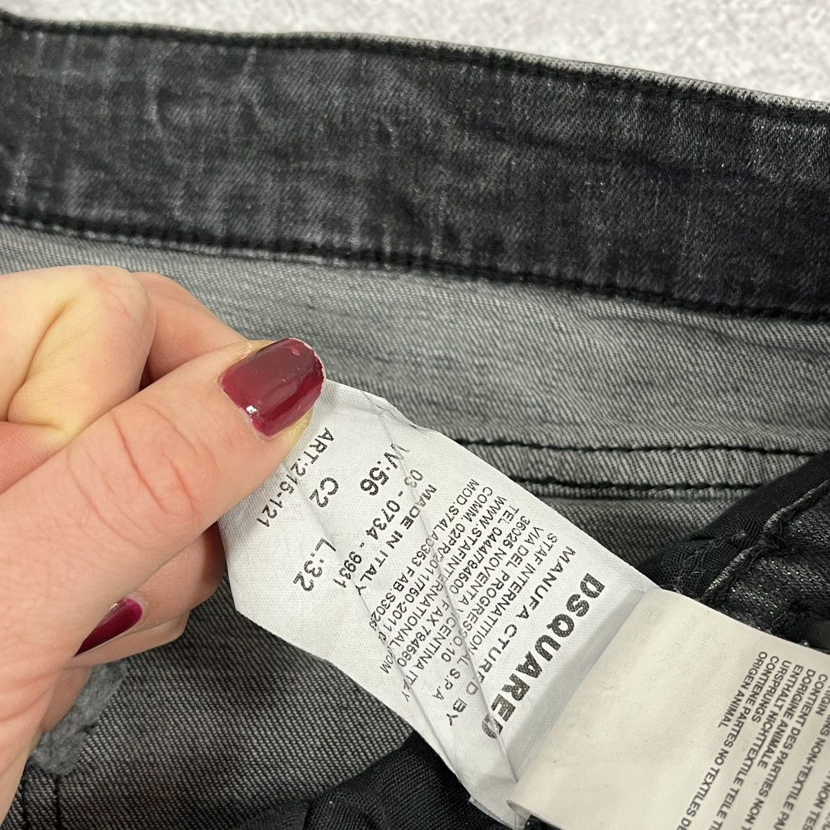Dsquared2 Black and white Dsquared2 bleached ripped jeans trousers Size US 33 - 7 Thumbnail