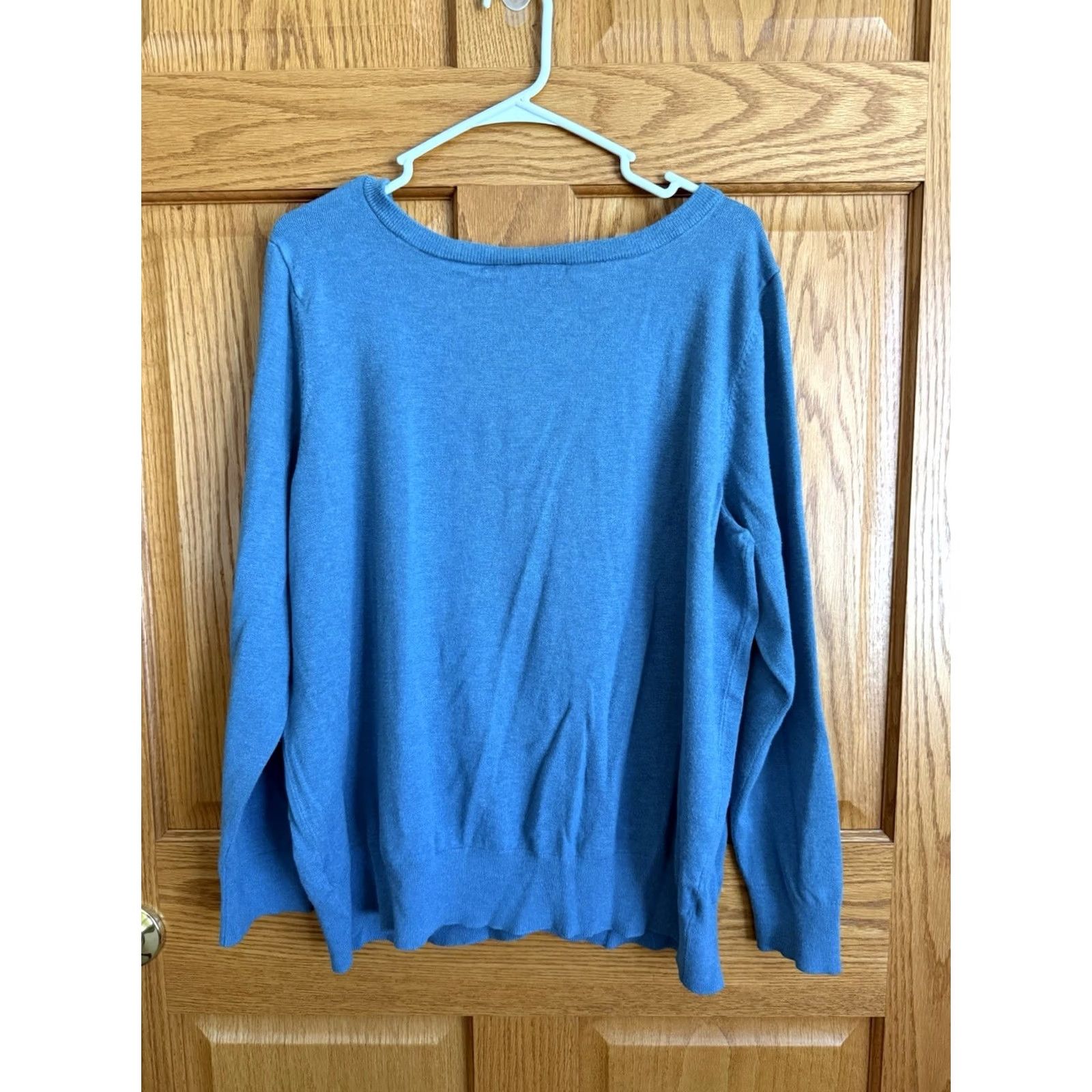 Vintage Lane Bryant Women's Plus Size 22/24 Aqua Blue Cardigan Sweater Size 3XL / US 20-22 - 2 Thumbnail