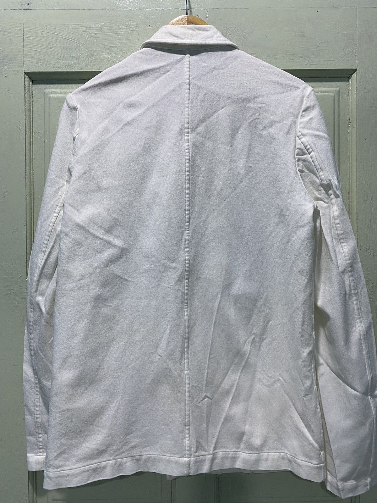 Comme des Garcons Homme Plus SS99 COMME des GARCONS Frill Period Polyester Shrunken Jcket Size US M / EU 48-50 / 2 - 2 Thumbnail