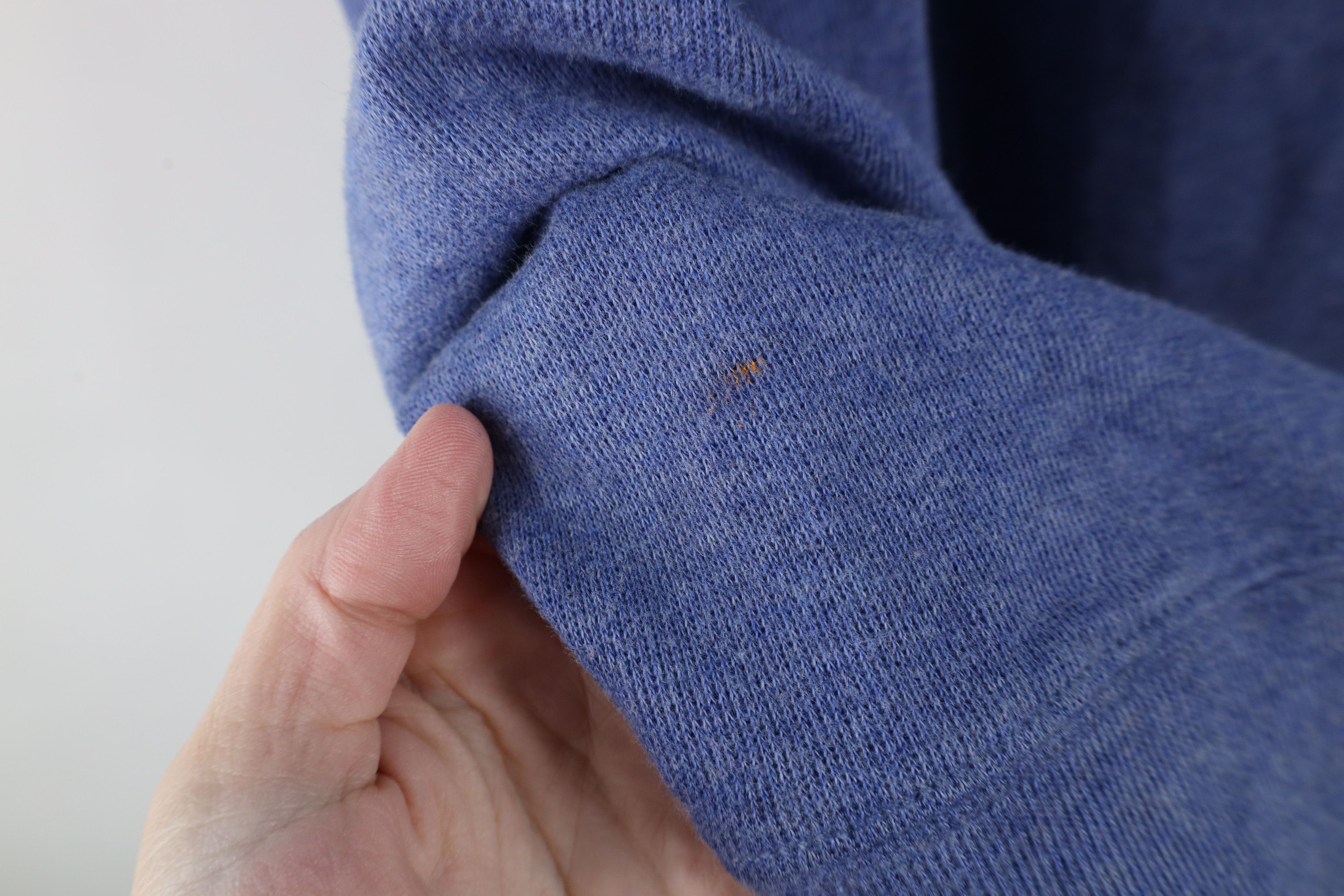 Ralph Lauren × Vintage Vintage Ralph Lauren Rib Ribbed Knit Half Zip Sweater Blue Size US L / EU 52-54 / 3 - 6 Thumbnail