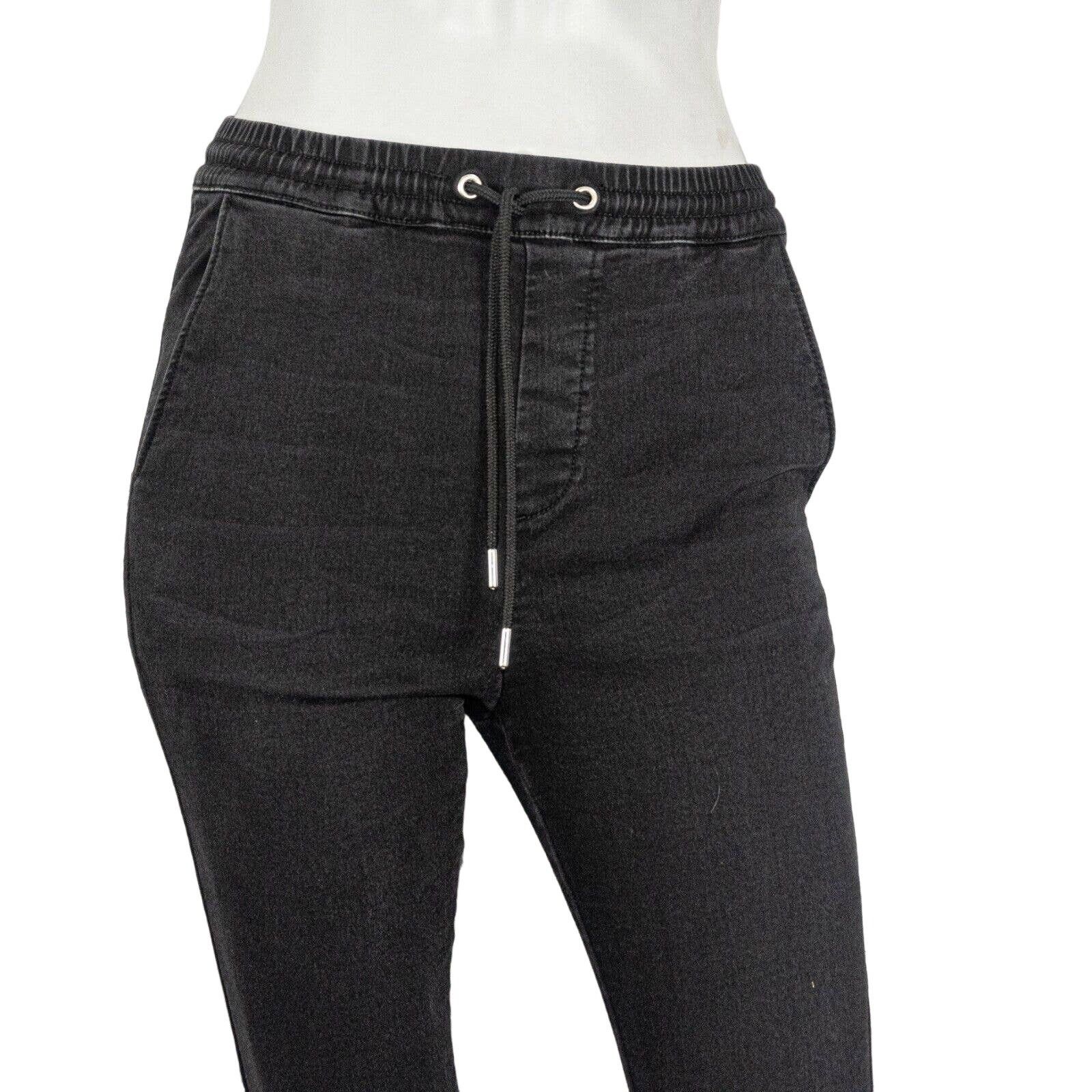 The Kooples The Kooples Black Jean Joggers ripped Distressed drawstring Size 24" / US 00 / IT 34 - 6 Thumbnail