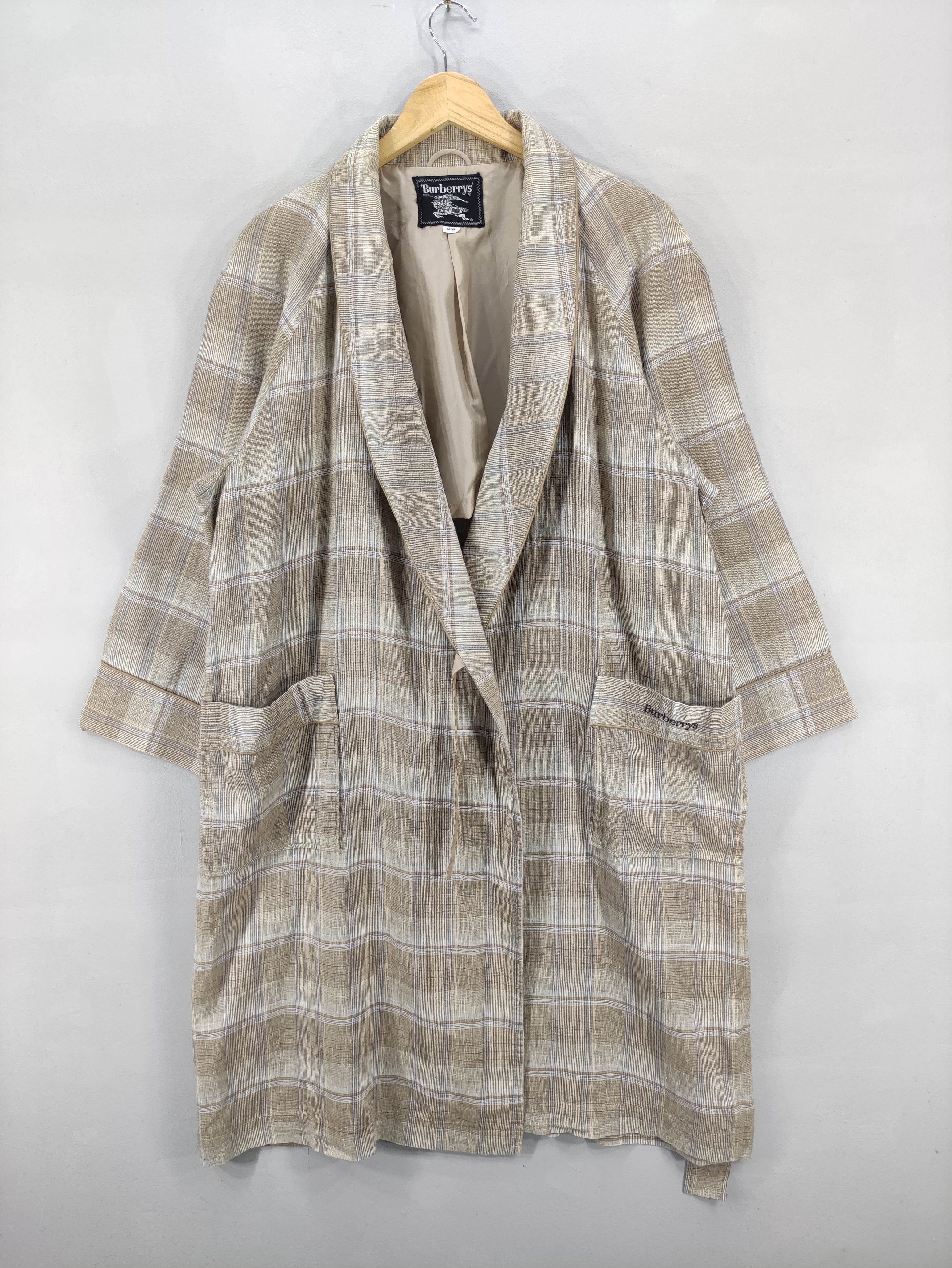 Burberry Vintage Burberry's Checkered Bathrobe Size US L / EU 52-54 / 3 - 1 Thumbnail