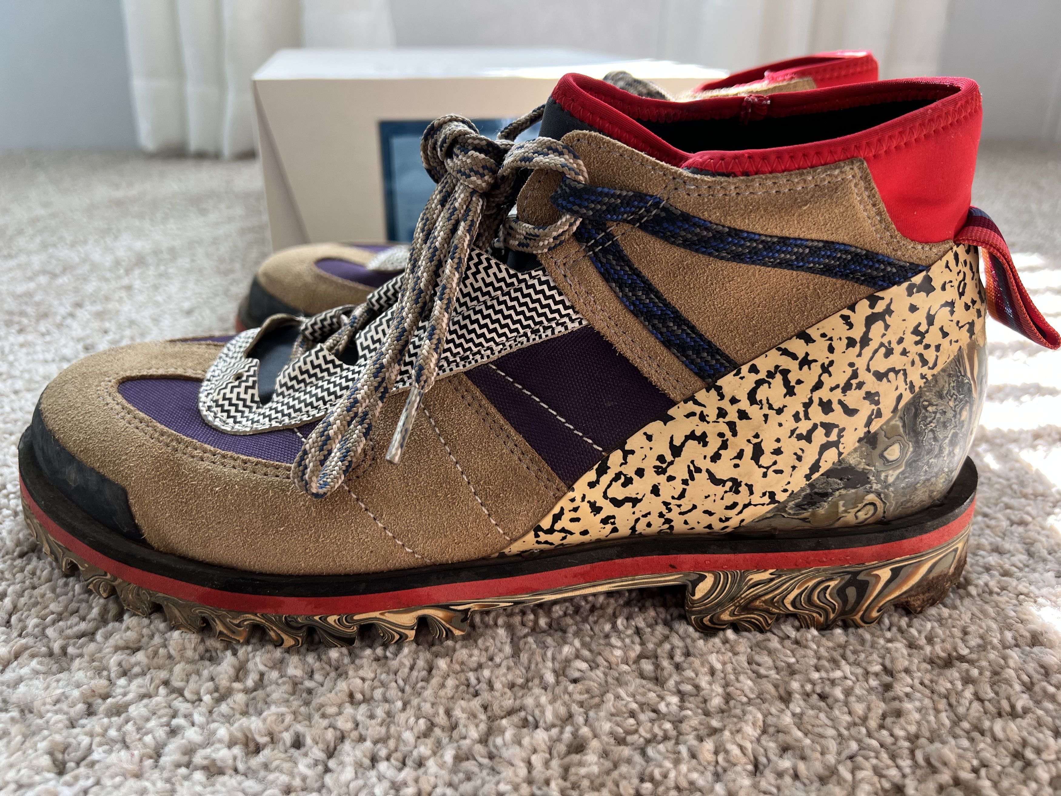 Acne Studios Acne Studios Blå Konst Multi Purple Hiking Boot Size US 10.5 / EU 43-44 - 4 Thumbnail