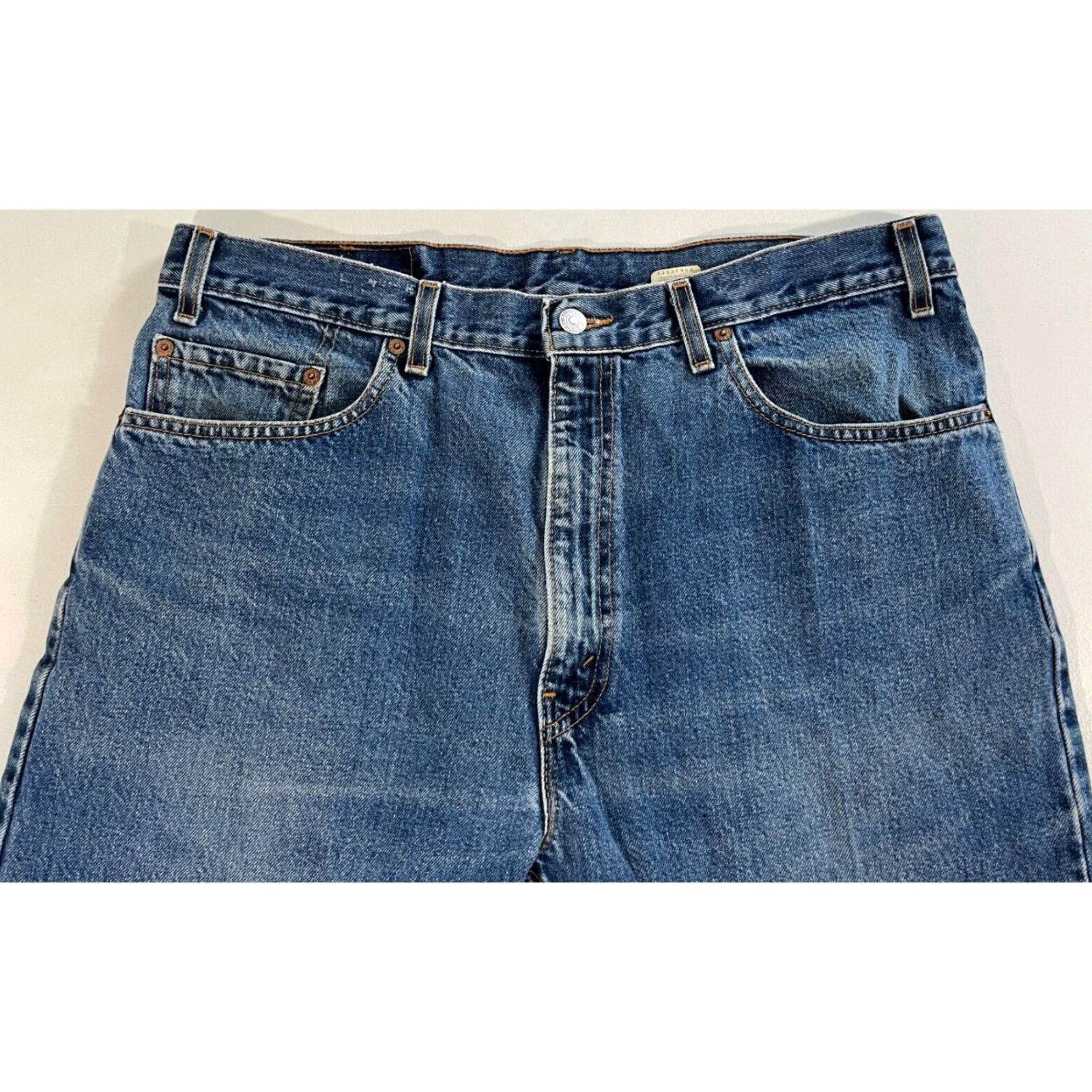 Levi's Levi's 505 Jeans Regular Fit Denim Blue 36x29 Vintage USA Mens 90s Straight Jeans Levi's 505 Vintage Regular Fit USA 90s Mens Jeans Blue 36x29 Size US 36 / EU 52 - 3 Thumbnail