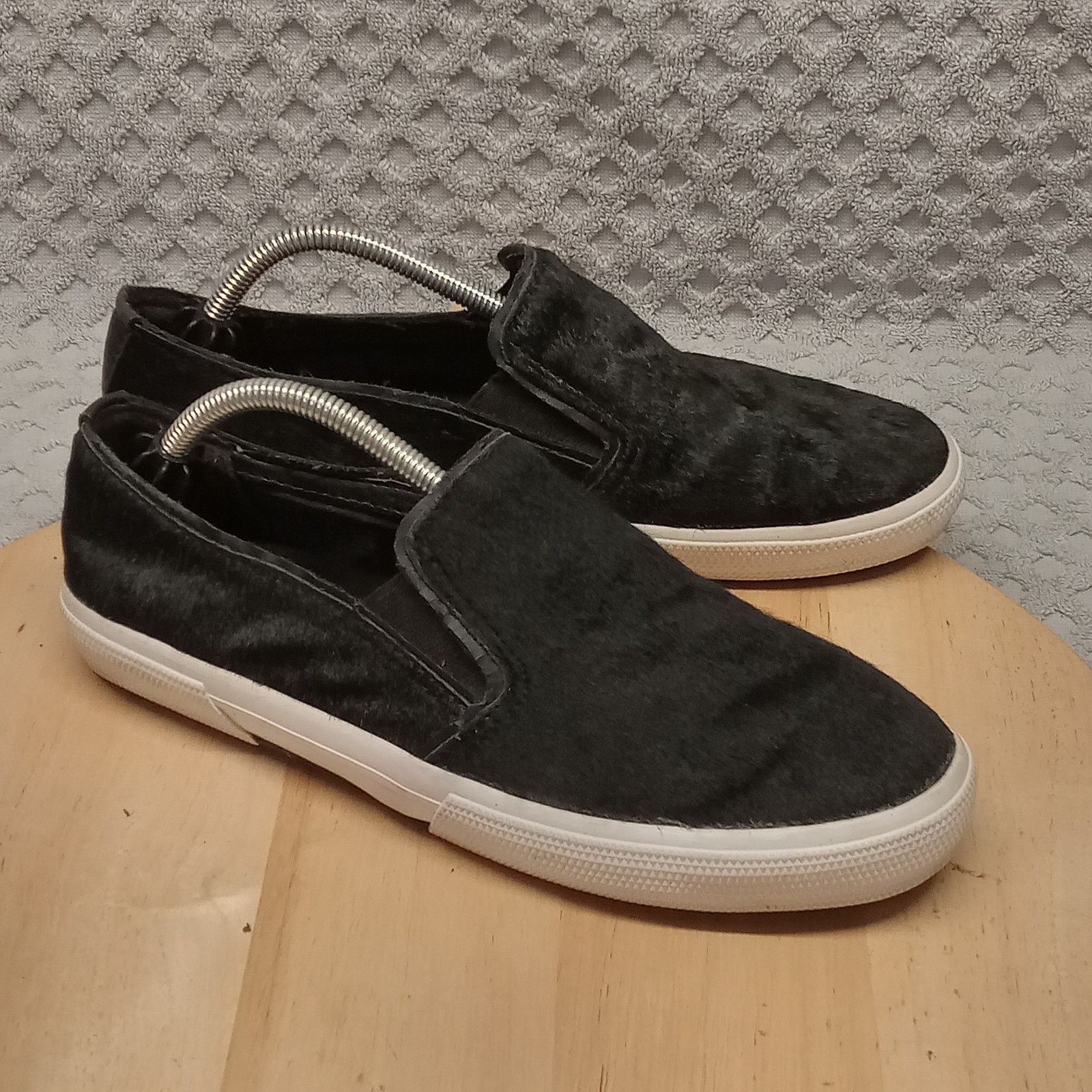 & Other Stories Reaction Calf Hair Shoes 7.5 M Women's Leather Black Size US 7.5 / IT 37.5 - 1 Thumbnail
