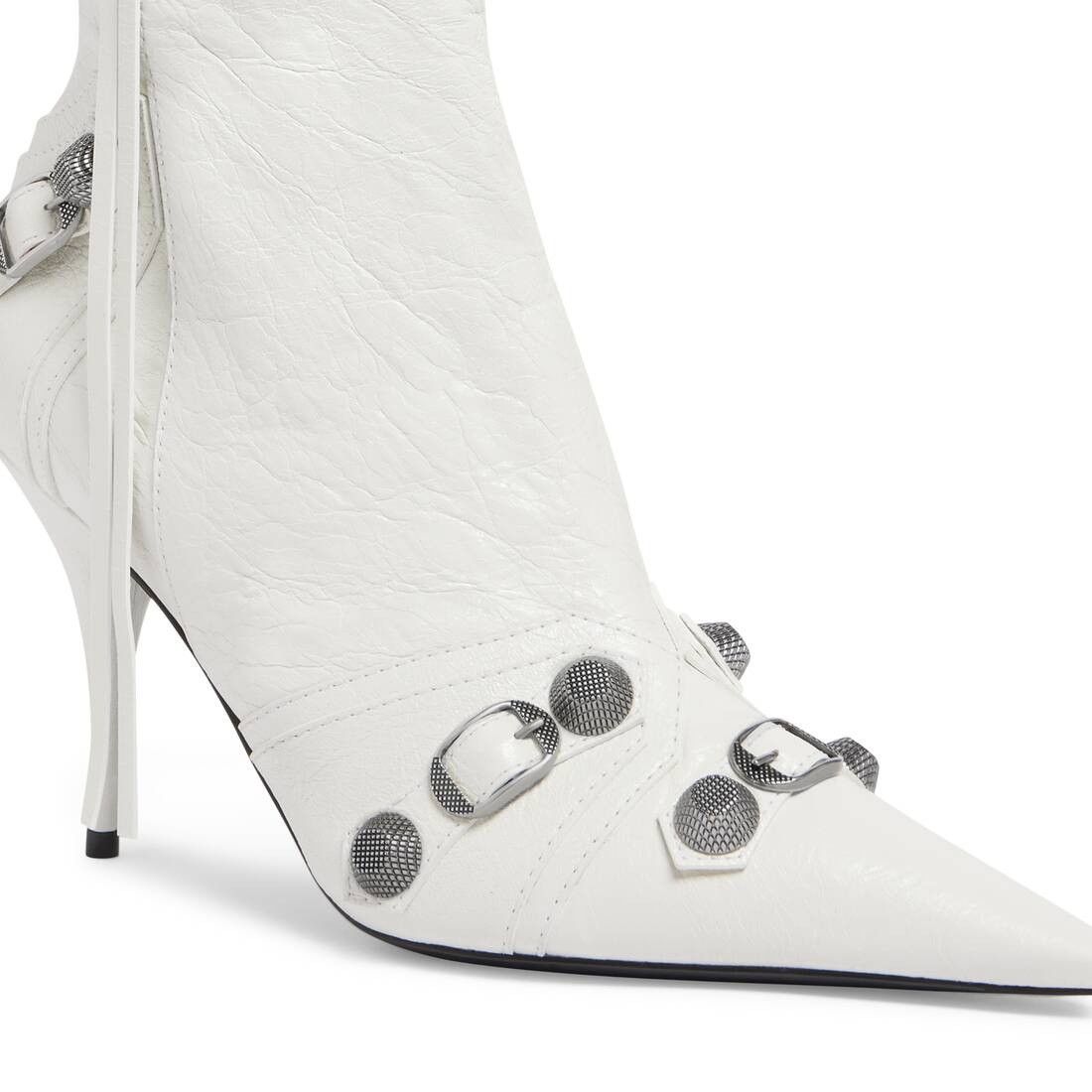 Balenciaga o1w1db10625 Cagole 90mm Boots in Optic White Size US 6.5 / IT 36.5 - 8 Thumbnail