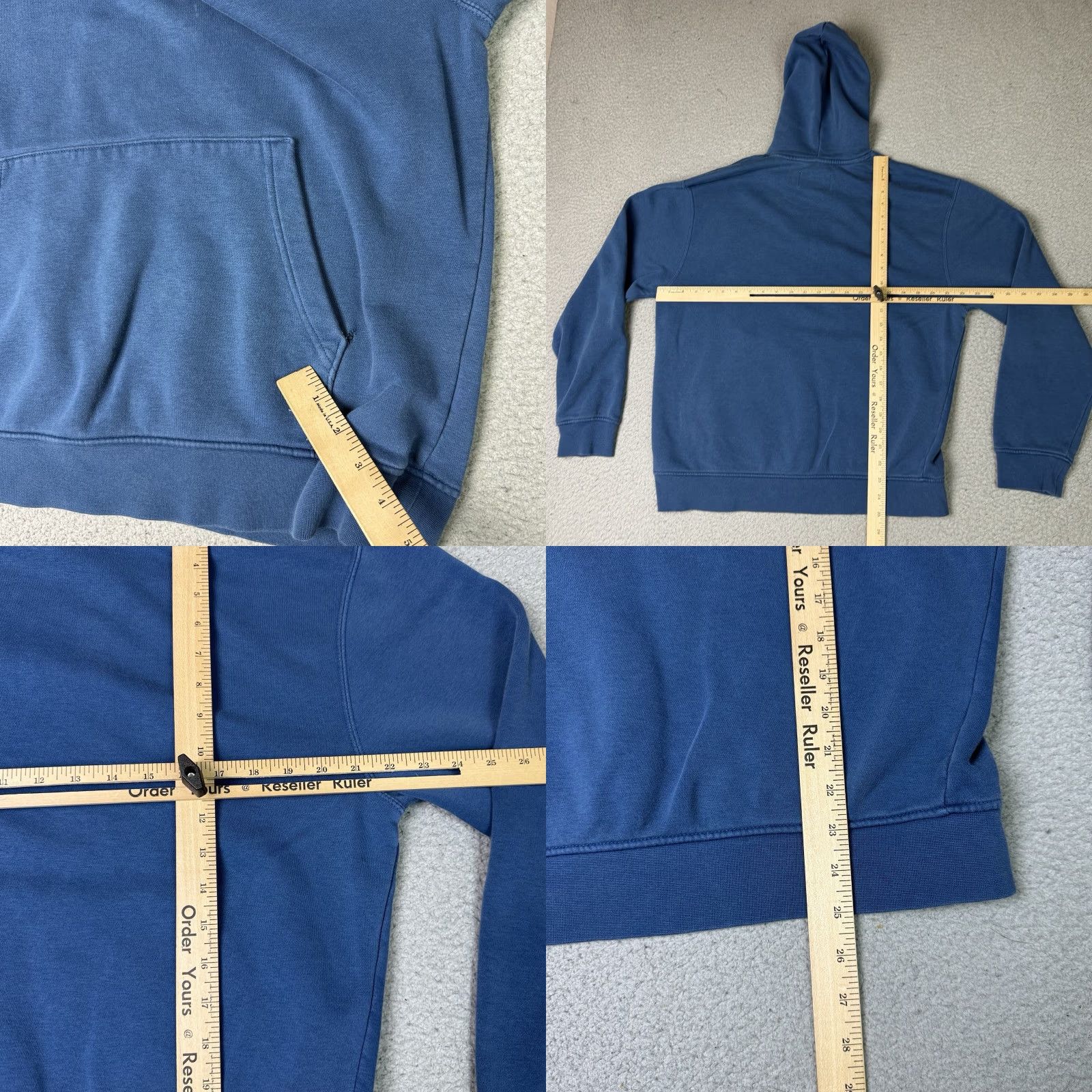 Jordan Brand VINTAGE Nike Jordan Hoodie Mens Medium Blue Jumpman Logo Pullover Fleece Kangaroo Pocket Size US M / EU 48-50 / 2 - 8 Thumbnail