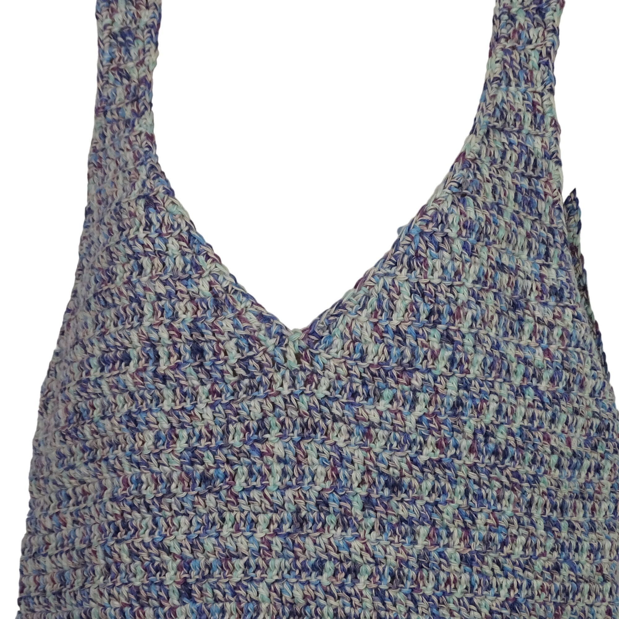 Other Knitted MultiColor Sleeveless V-Neck Cropped Tank Top Size L Size L / US 10 / IT 46 - 3 Thumbnail