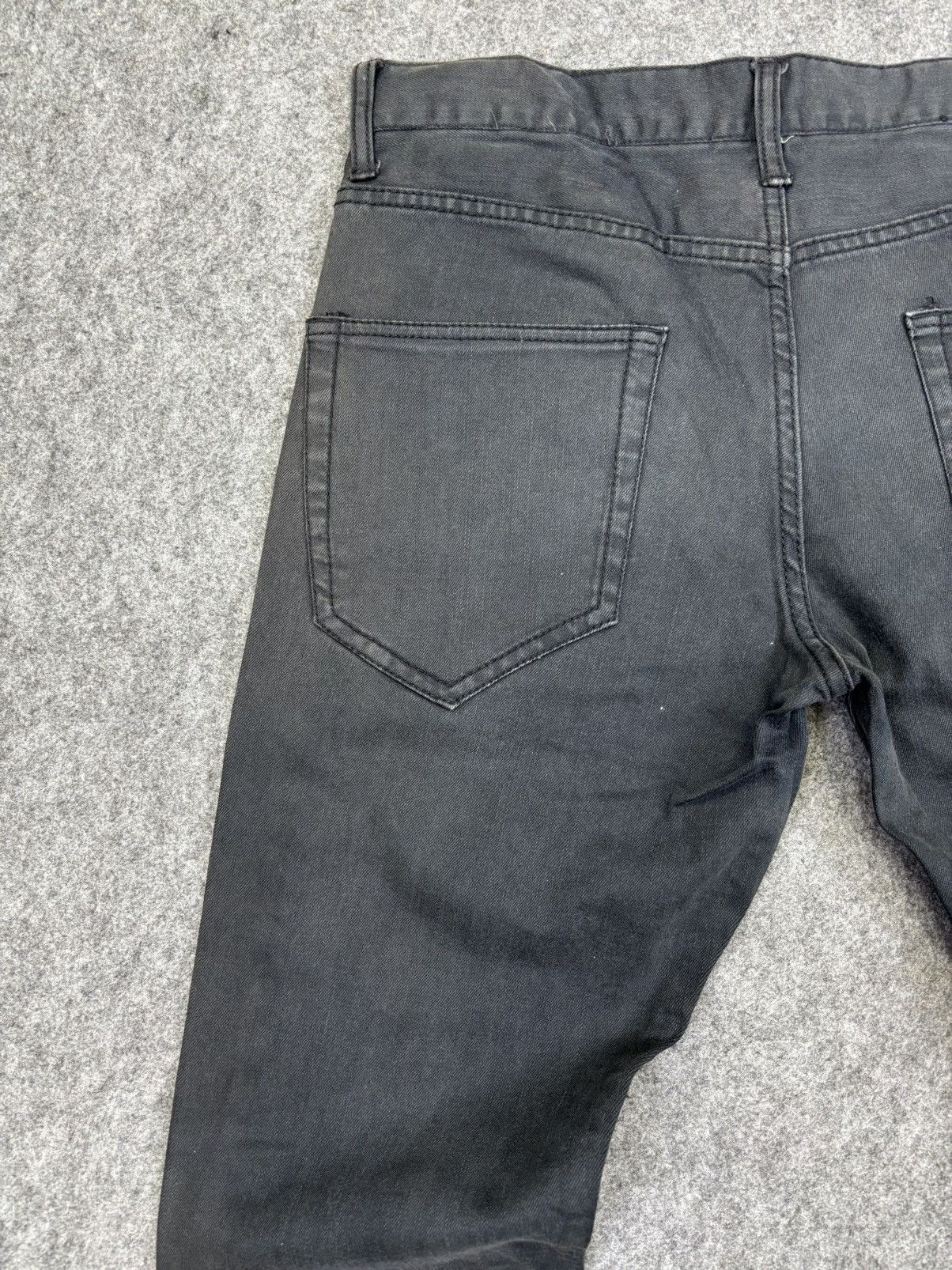 Japanese Brand 💥Flare💥 Urban Craft Black Wash Minimalist Denim F828 Size US 33 - 13 Thumbnail