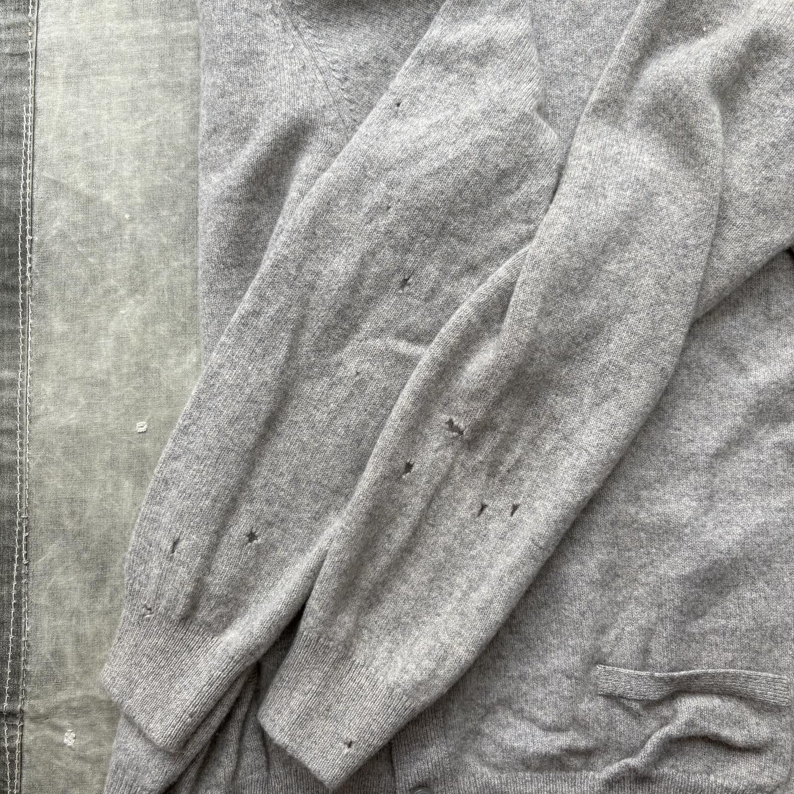 Pringle Of Scotland Vintage 70s Pringle Of Scotland Wool Gray Sweater Cardigan Size US XL / EU 56 / 4 - 6 Thumbnail