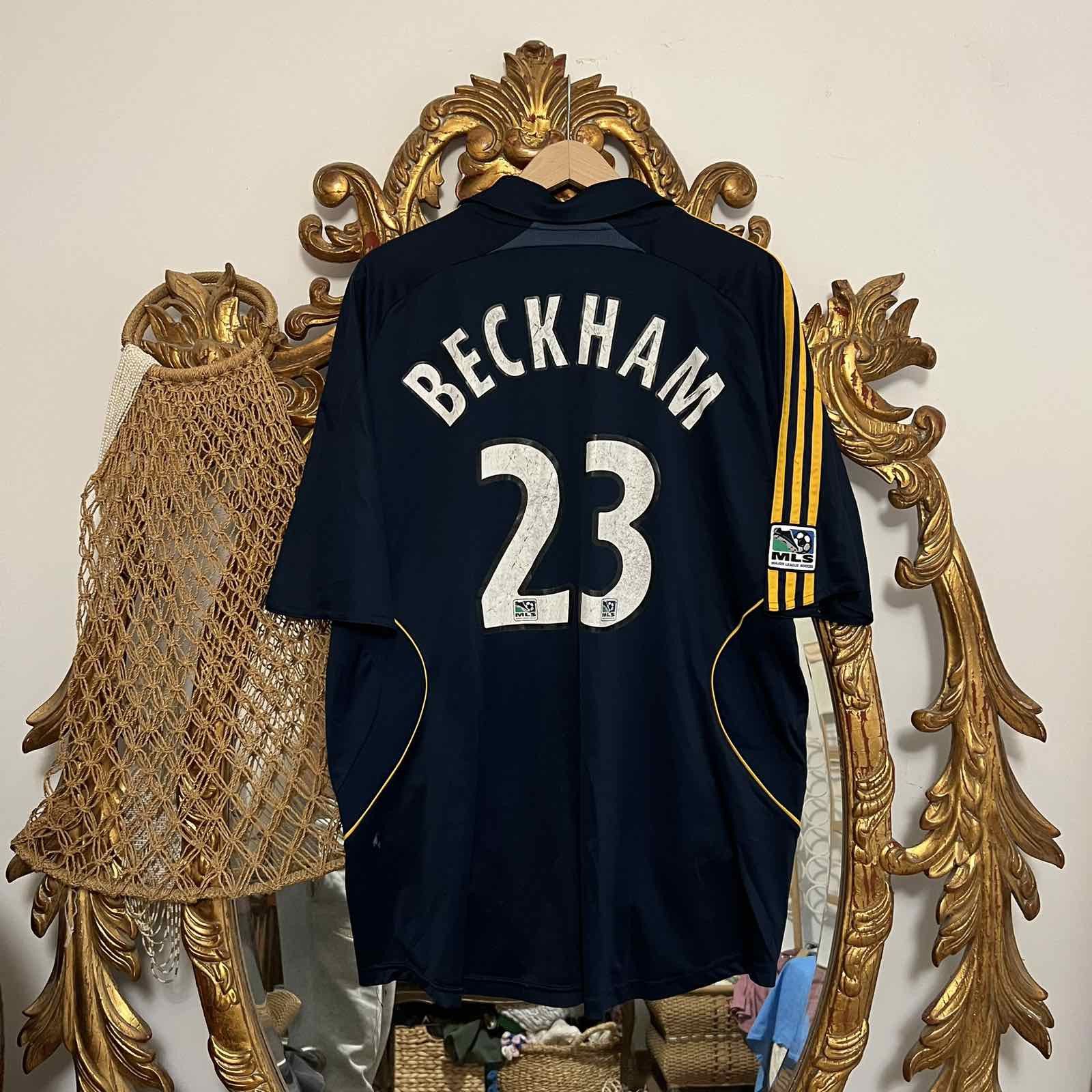 Adidas 2007/08 LA Galaxy Away Adidas Beckham Soccer Jersey Sz XL Size US XL / EU 56 / 4 - 1 Thumbnail
