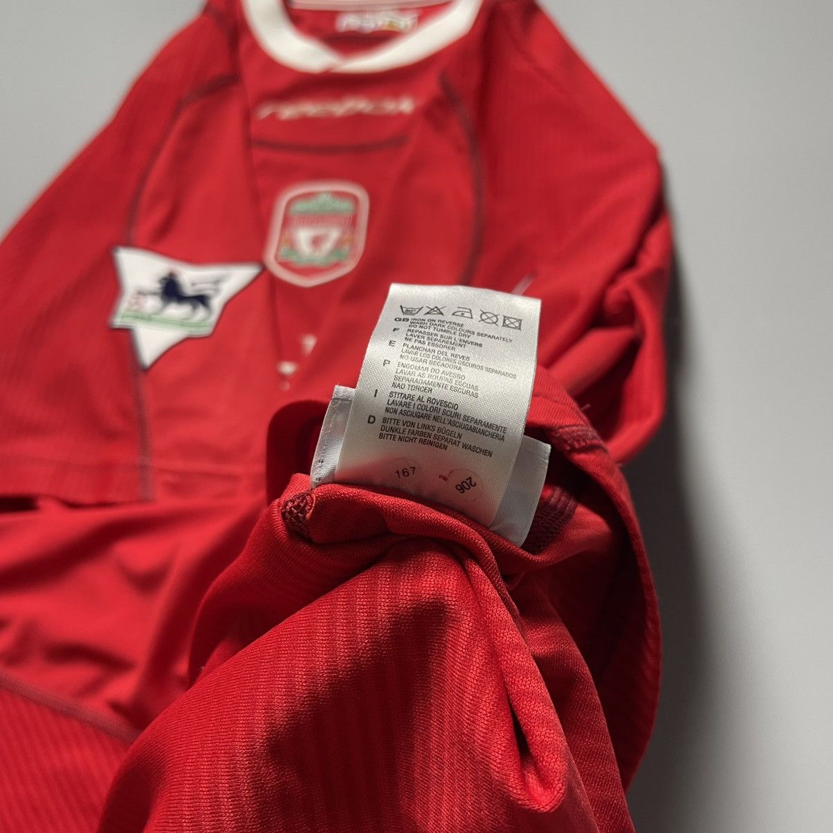 Reebok LIVERPOOL REEBOK 2002/2003 FOOTBALL HOME JERSEY #18 RIISE Size US L / EU 52-54 / 3 - 17 Thumbnail