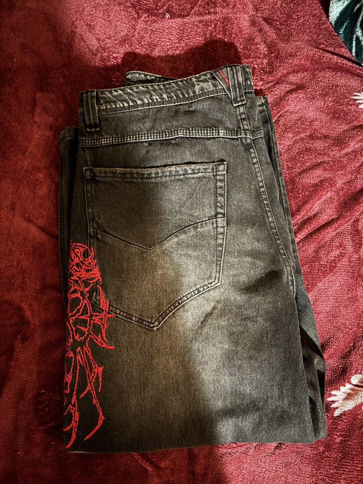 Other Vitriol Void Cryptic black wash denim jeans Size US 36 / EU 52 - 1 Thumbnail