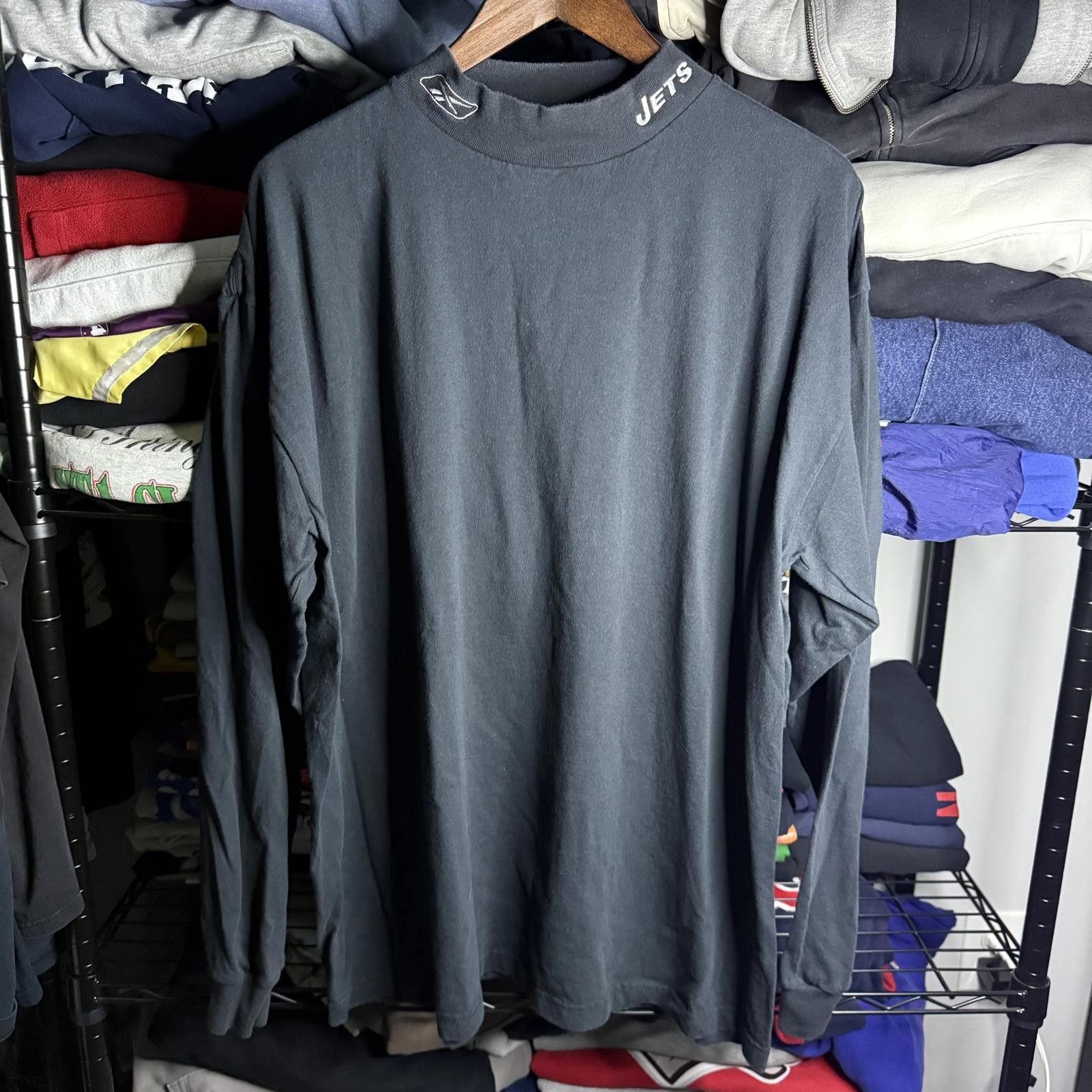 Reebok Vintage Reebok Jets Long Sleeve Size US XL / EU 56 / 4 - 1 Thumbnail
