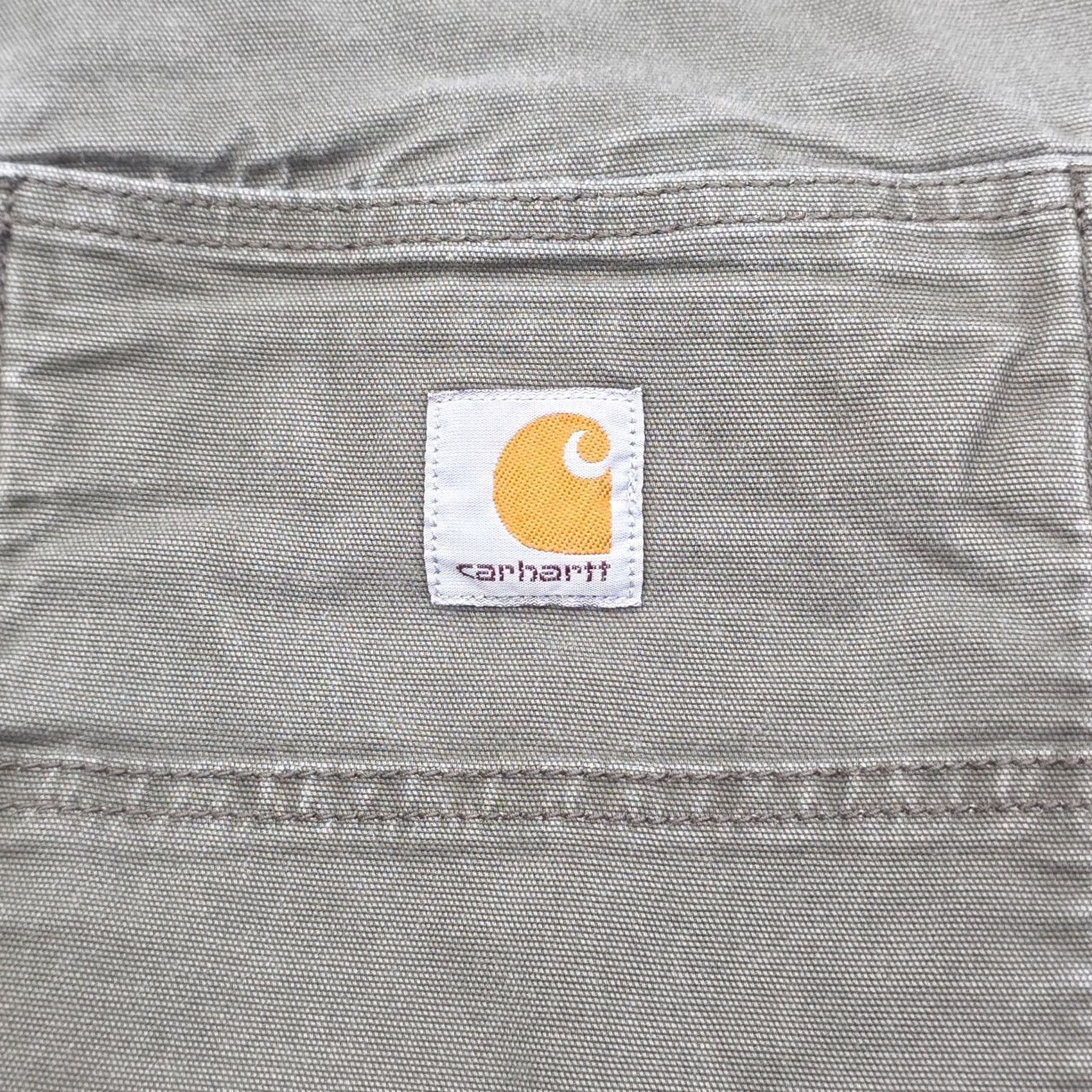 Carhartt Carhartt Double Knee Relaxed Rugged Pants Mens 38 x 30 (FITS 36 x 27) Green MOS - Workwear Size US 36 / EU 52 - 6 Thumbnail