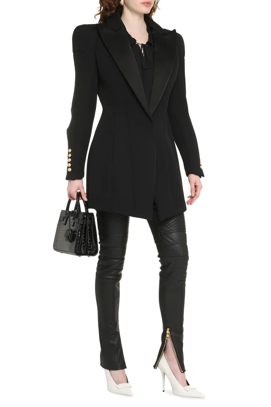 Balmain o1y0525 Blazer in Black Size M / US 6-8 / IT 42-44 - 3 Thumbnail
