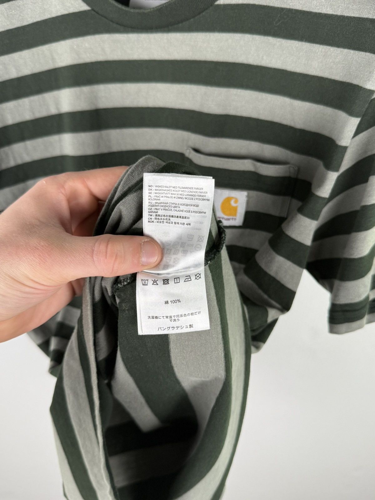 Carhartt × Carhartt Wip Carhartt WIP OG Striped Pocket Tee Size US S / EU 44-46 / 1 - 7 Thumbnail