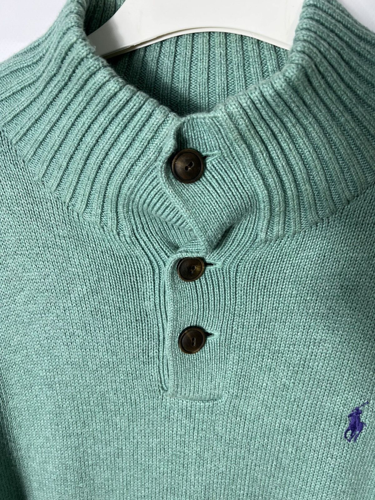 Polo Ralph Lauren Vintage designer Polo Ralph Lauren 3 Button Pullover Sweater Size US L / EU 52-54 / 3 - 5 Thumbnail