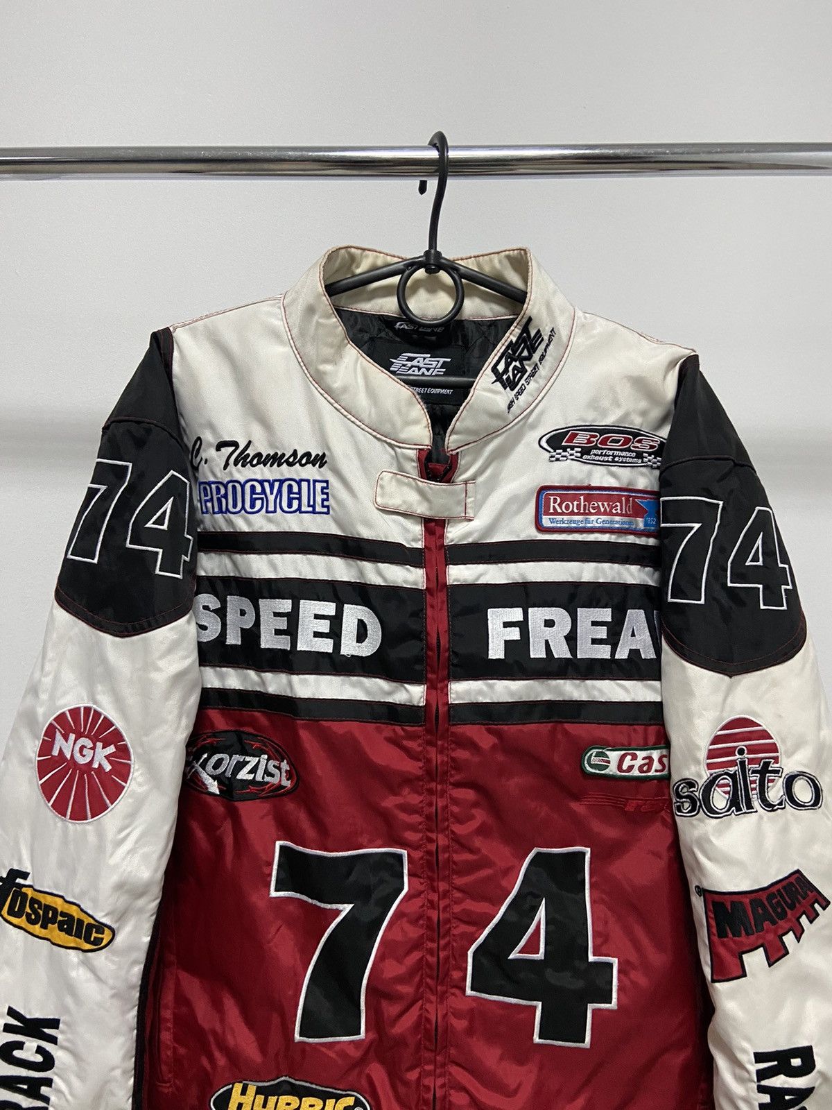 Vintage Speed Freak Racing Jacket Vintage Big Logo Moto Patches Size US XL / EU 56 / 4 - 3 Thumbnail