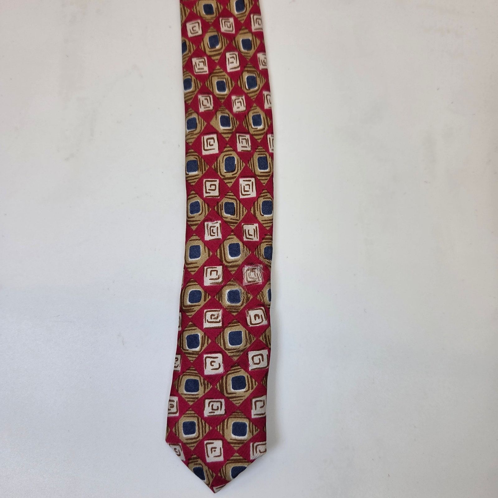 Vintage Vintage Alta Moda Cervino Silk Geometric Tie Size ONE SIZE - 6 Thumbnail