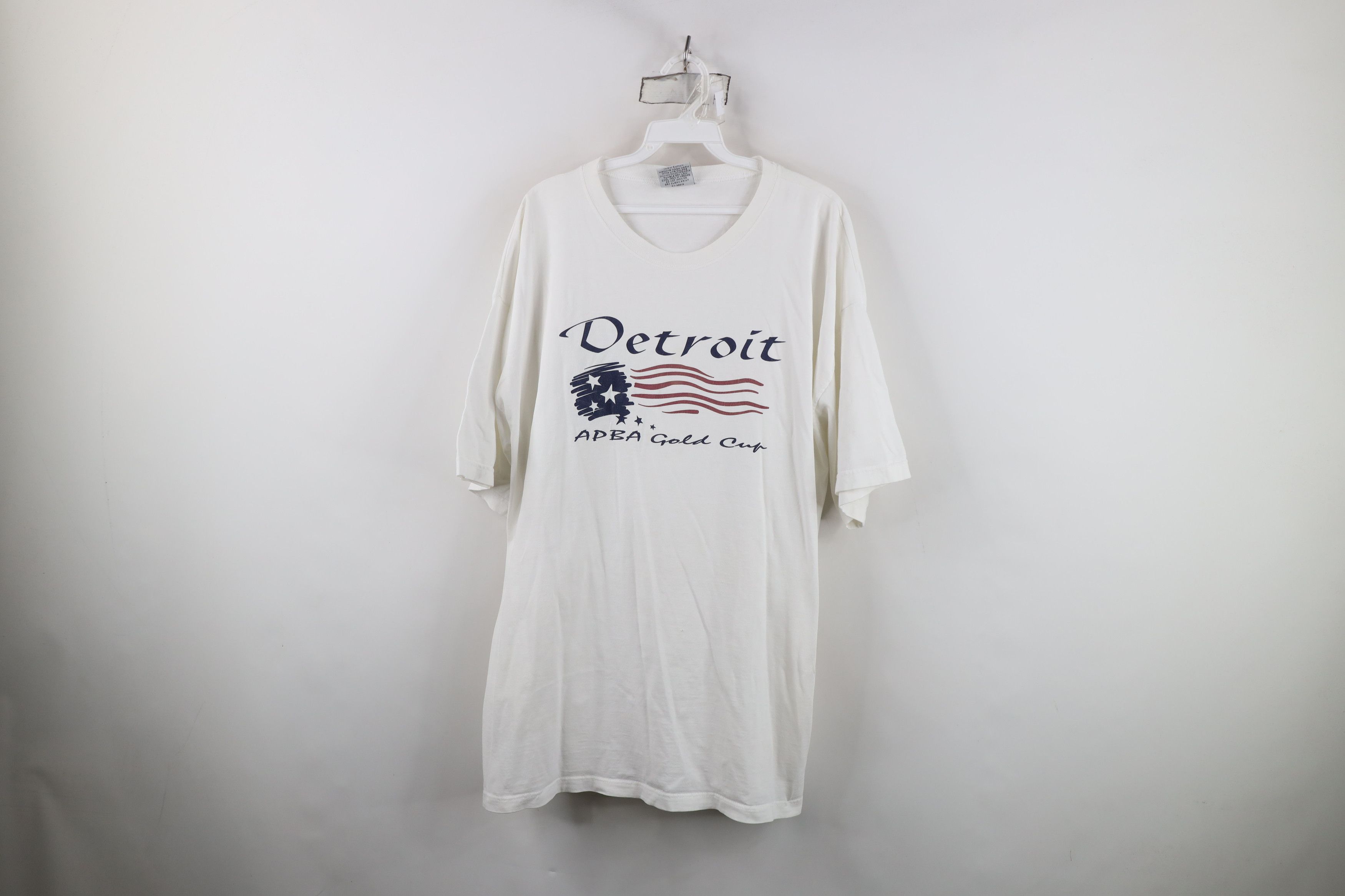 Vintage Vintage 90s Streetwear Cup Boat Racing T-Shirt White USA Size US XXL / EU 58 / 5 - 1 Thumbnail