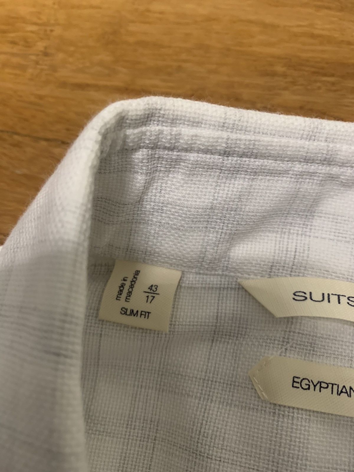 Suitsupply SuitSupply Egyptian Cotton Long Sleeve Button Up Shirt 17/43 Size US XL / EU 56 / 4 - 3 Thumbnail
