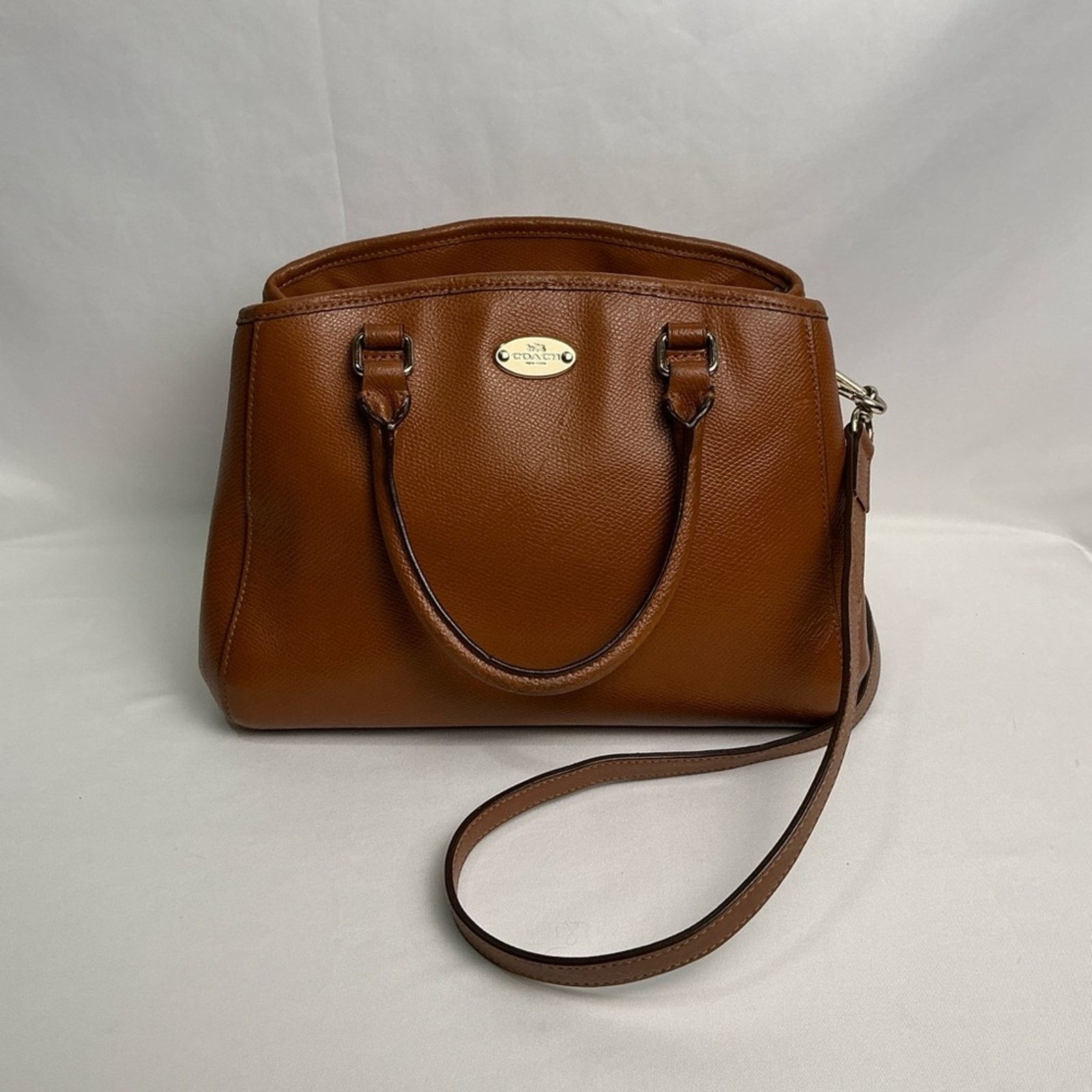 Coach COACH Brown 2 way Crossgrain Mini MARGO Carryall Satchel Size ONE SIZE - 2 Thumbnail