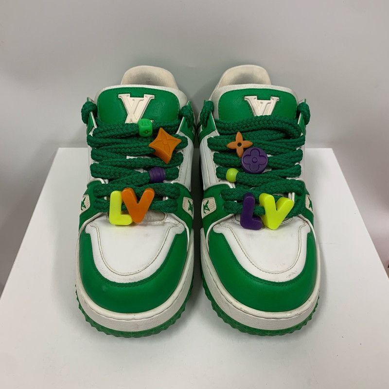 Louis Vuitton Louis Vuitton Trainer Maxi Fashion Sneakers in Green -2508 Size US 8.5 / EU 41-42 - 2 Thumbnail