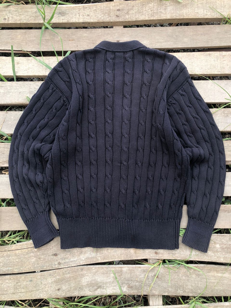 Comme des Garcons Homme 1990s CDG Comme Des Garcons Homme Cable Knit Sweater Size US M / EU 48-50 / 2 - 2 Thumbnail