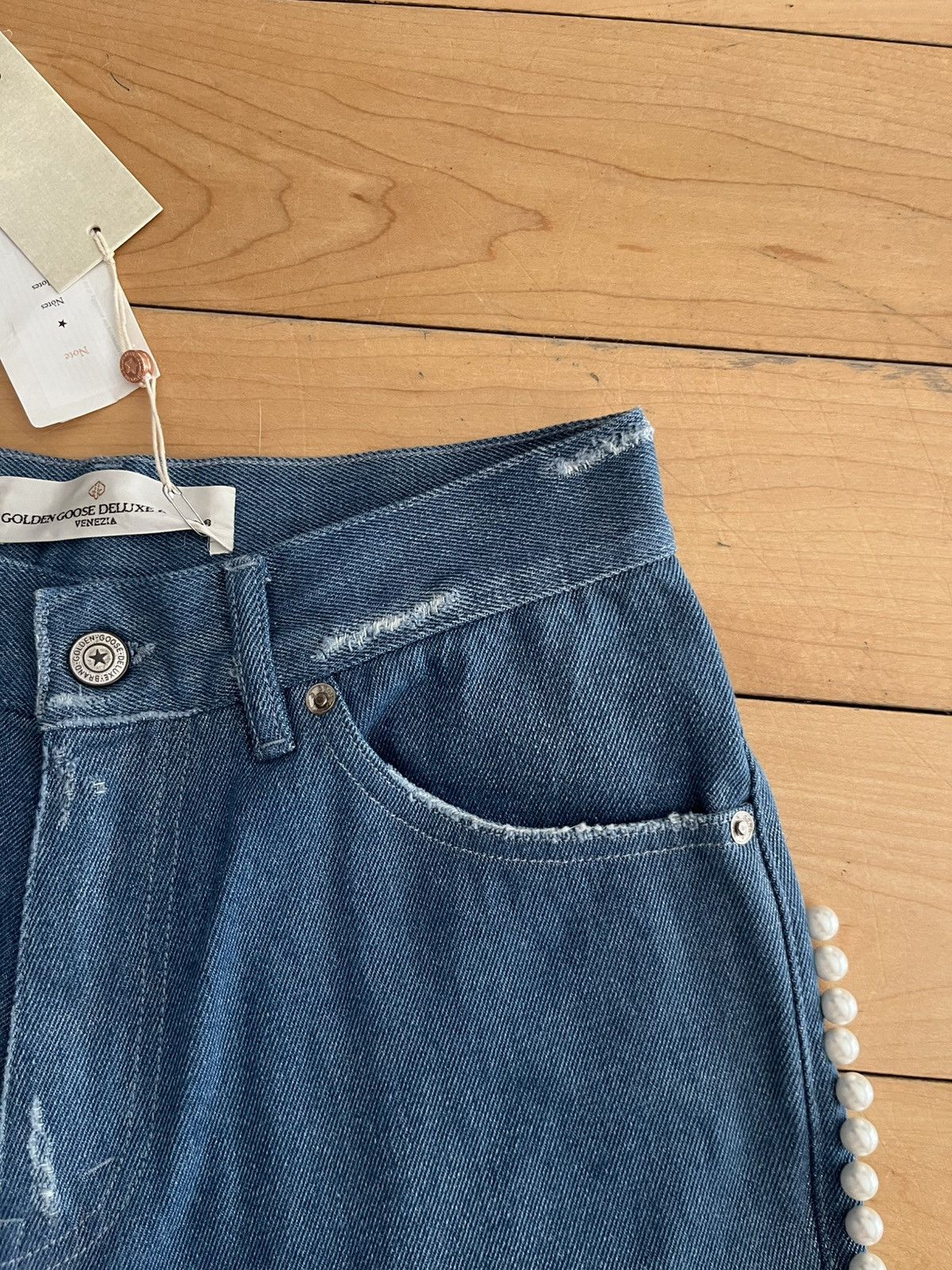 Golden Goose NWT - Golden Goose Handstitched Pearl Jeans Size 28" / US 6 / IT 42 - 3 Thumbnail