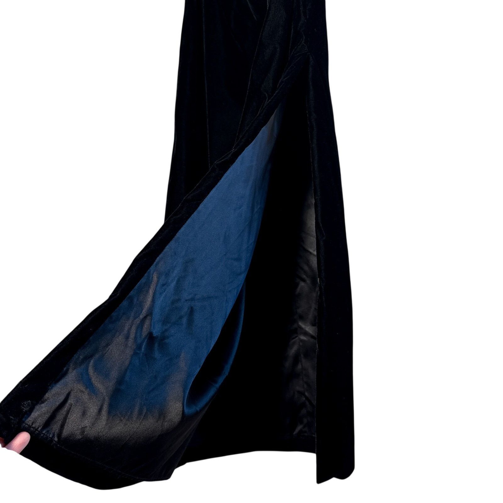 Jessica McClintock × Vintage Jessica McClintock Gunne Sax Black Velvet Evening Gown Sz 9 Size M / US 6-8 / IT 42-44 - 5 Thumbnail