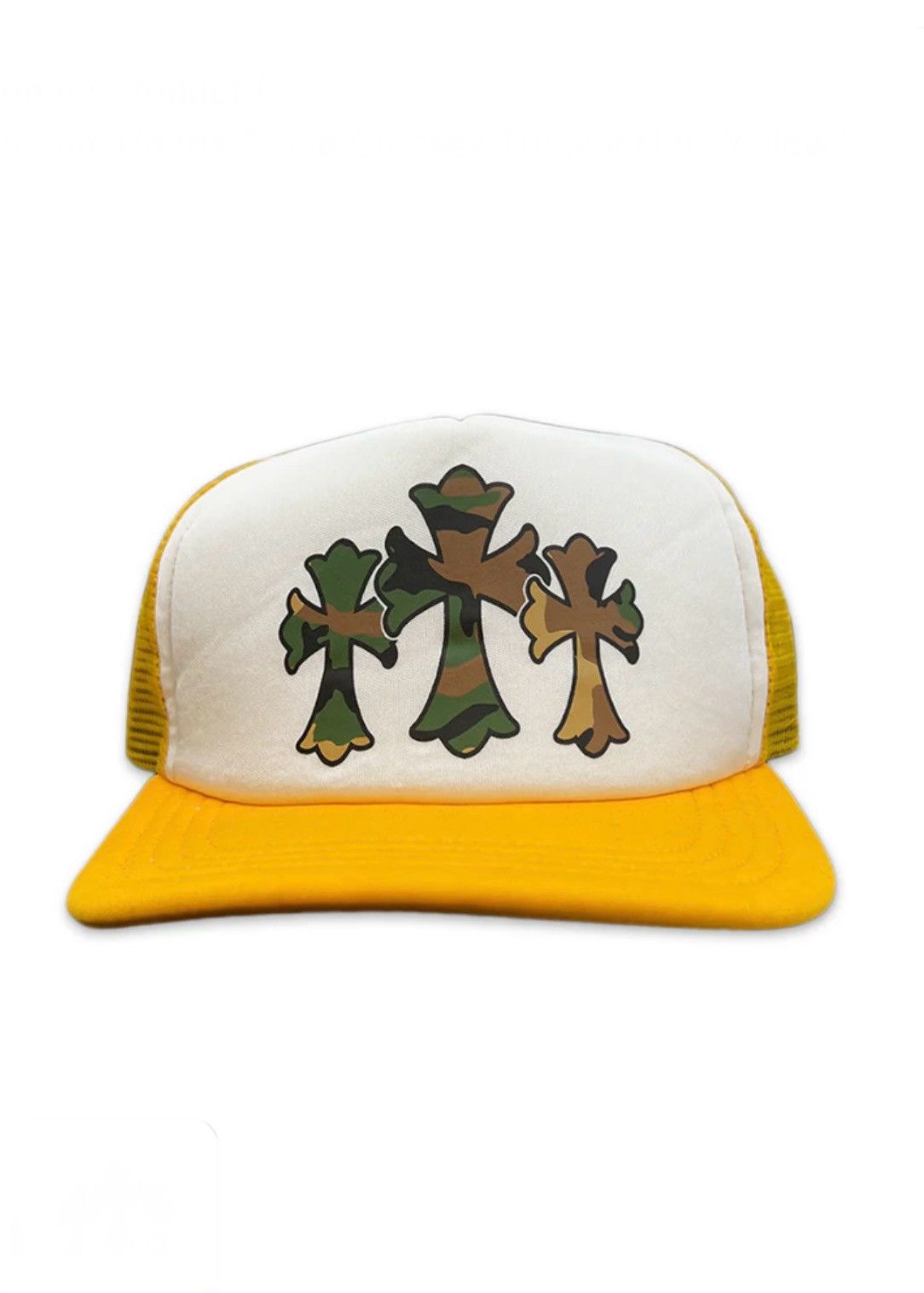 Chrome Hearts Chrome Hearts Camo Cemetery Trucker Hat Yellow Size ONE SIZE - 1 Thumbnail