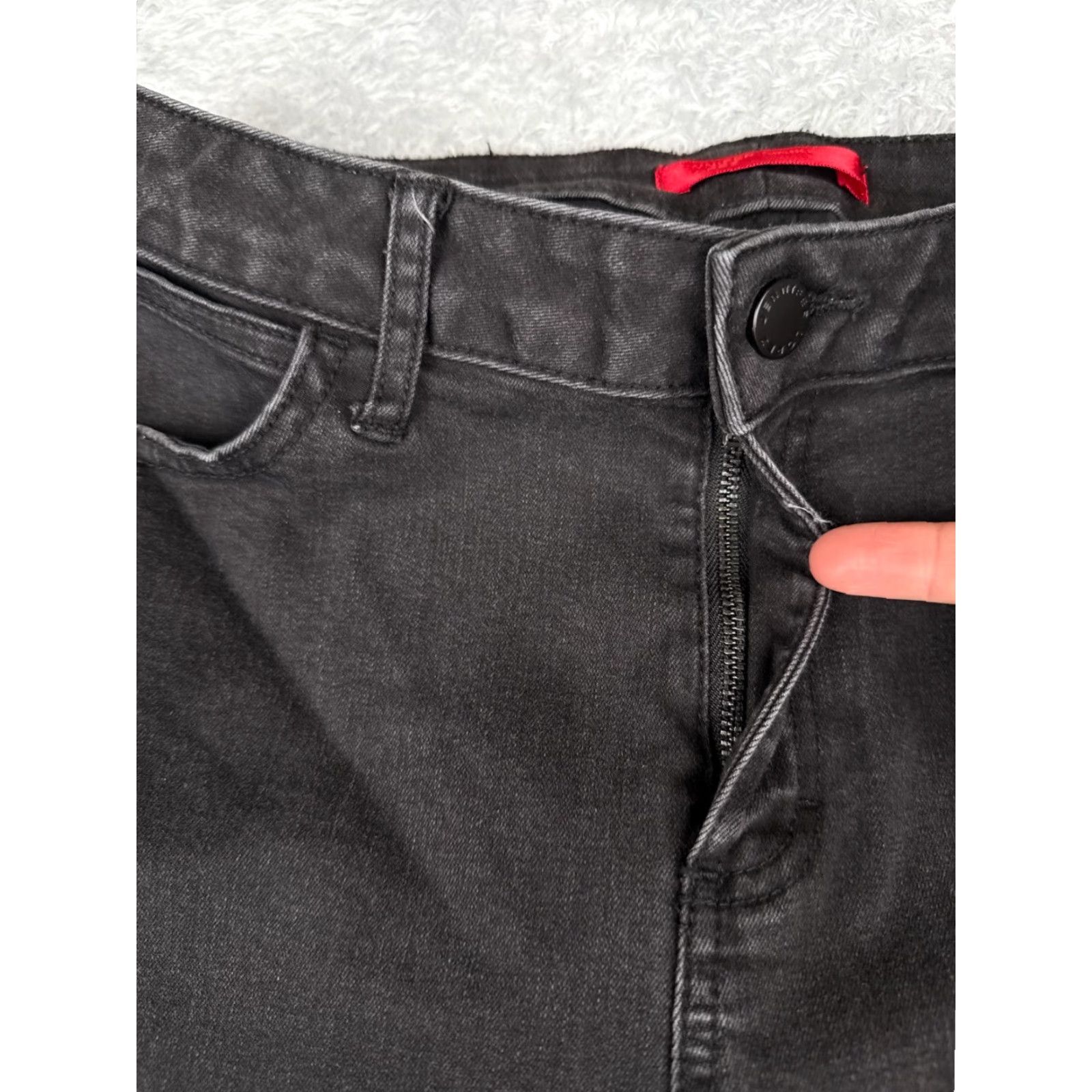 Vintage Jenifer Lopez Jeans Womens Bootcut Jeans 28 Black Denim Mid Rise 28x30 Regular 5-Pocket Rock Distressed Jeans Mens Womens Size 28" / US 6 / IT 42 - 5 Thumbnail