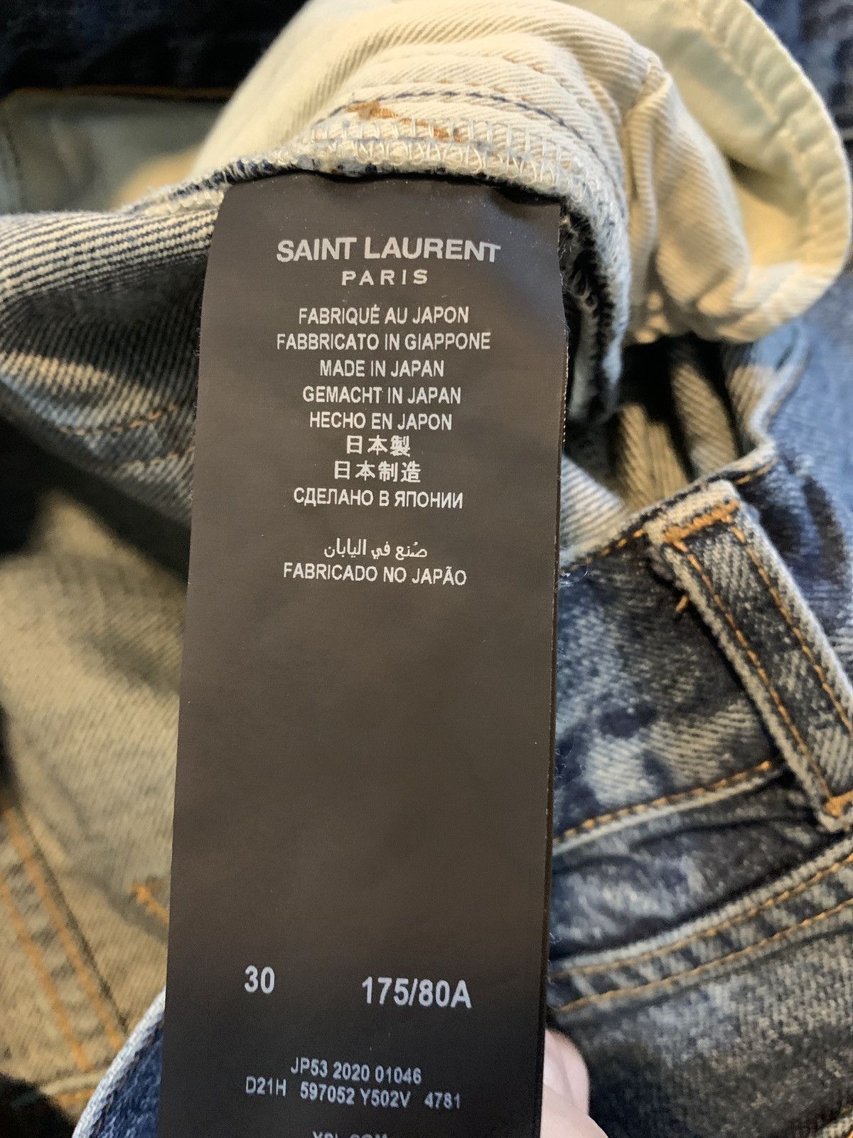 Saint Laurent Paris Saint Laurent Jeans Size US 30 / EU 46 - 5 Thumbnail