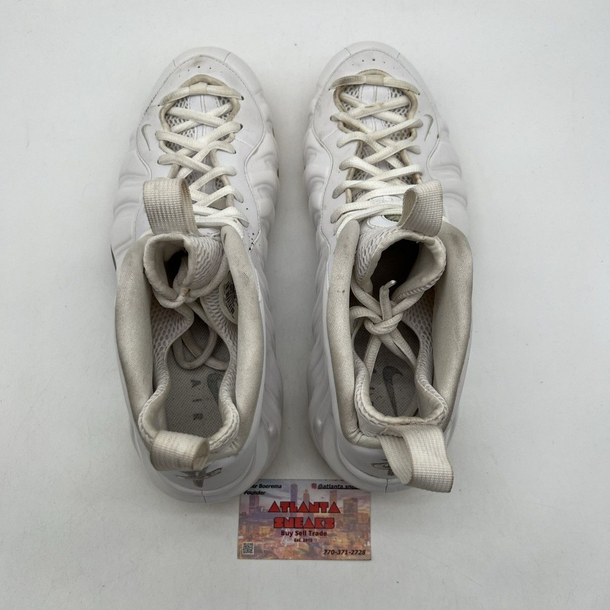 Nike Air Foamposite one white out Size US 13 / EU 46 - 9 Thumbnail